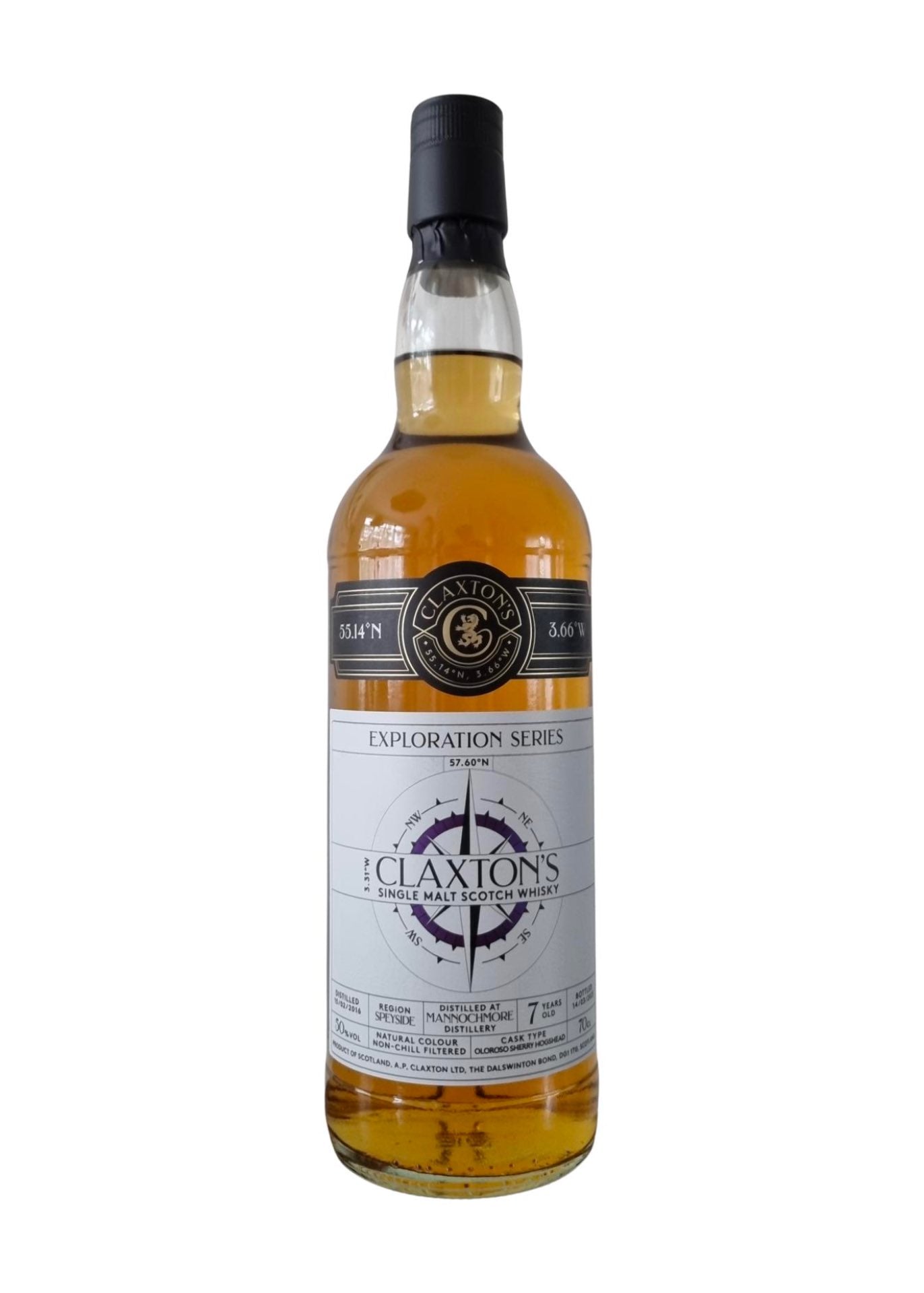 Claxton's Mannochmore 7 Year Old Oloroso Hogshead