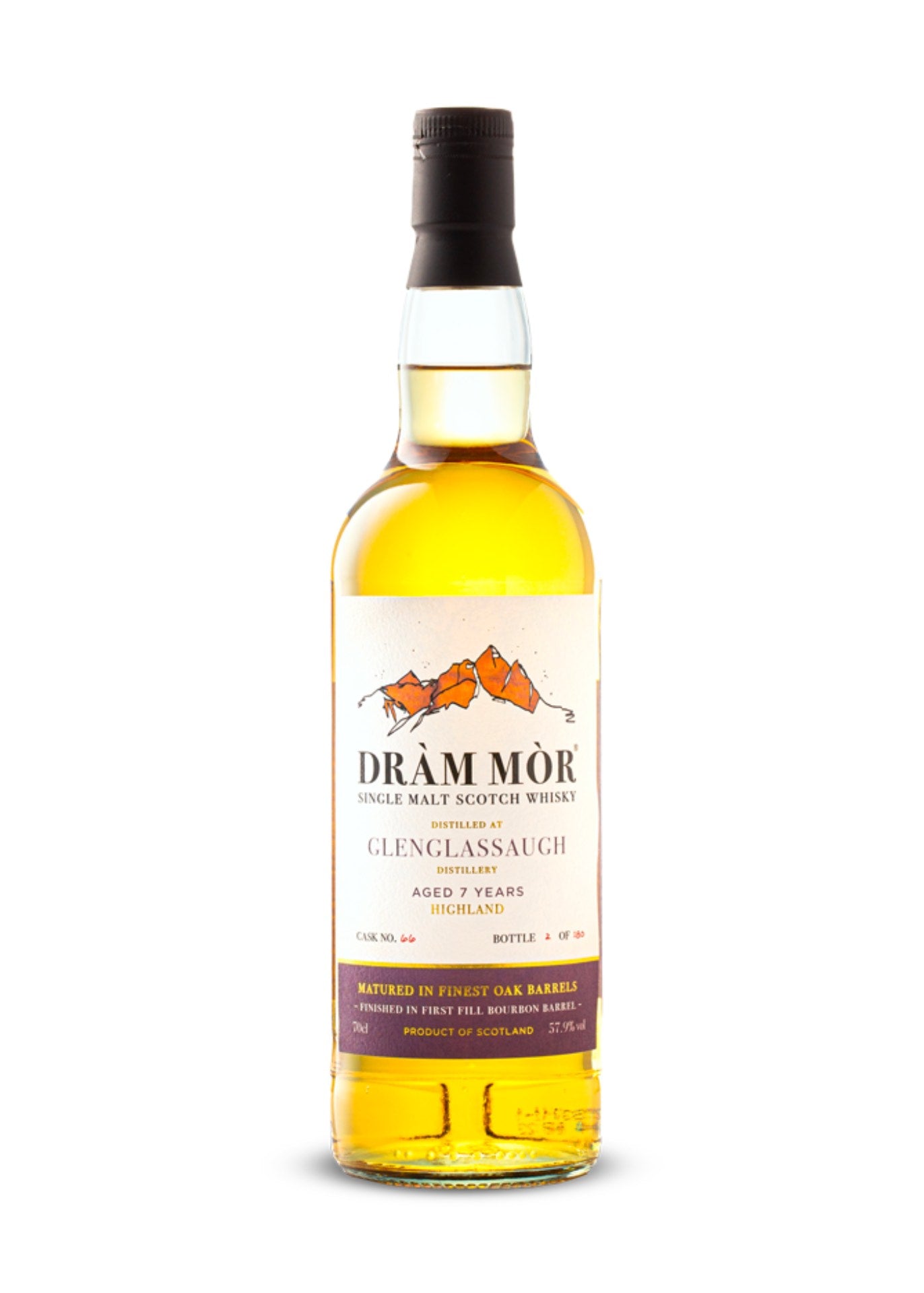 Dràm Mòr GlenGlassaugh 7 Year Old Bourbon Barrel