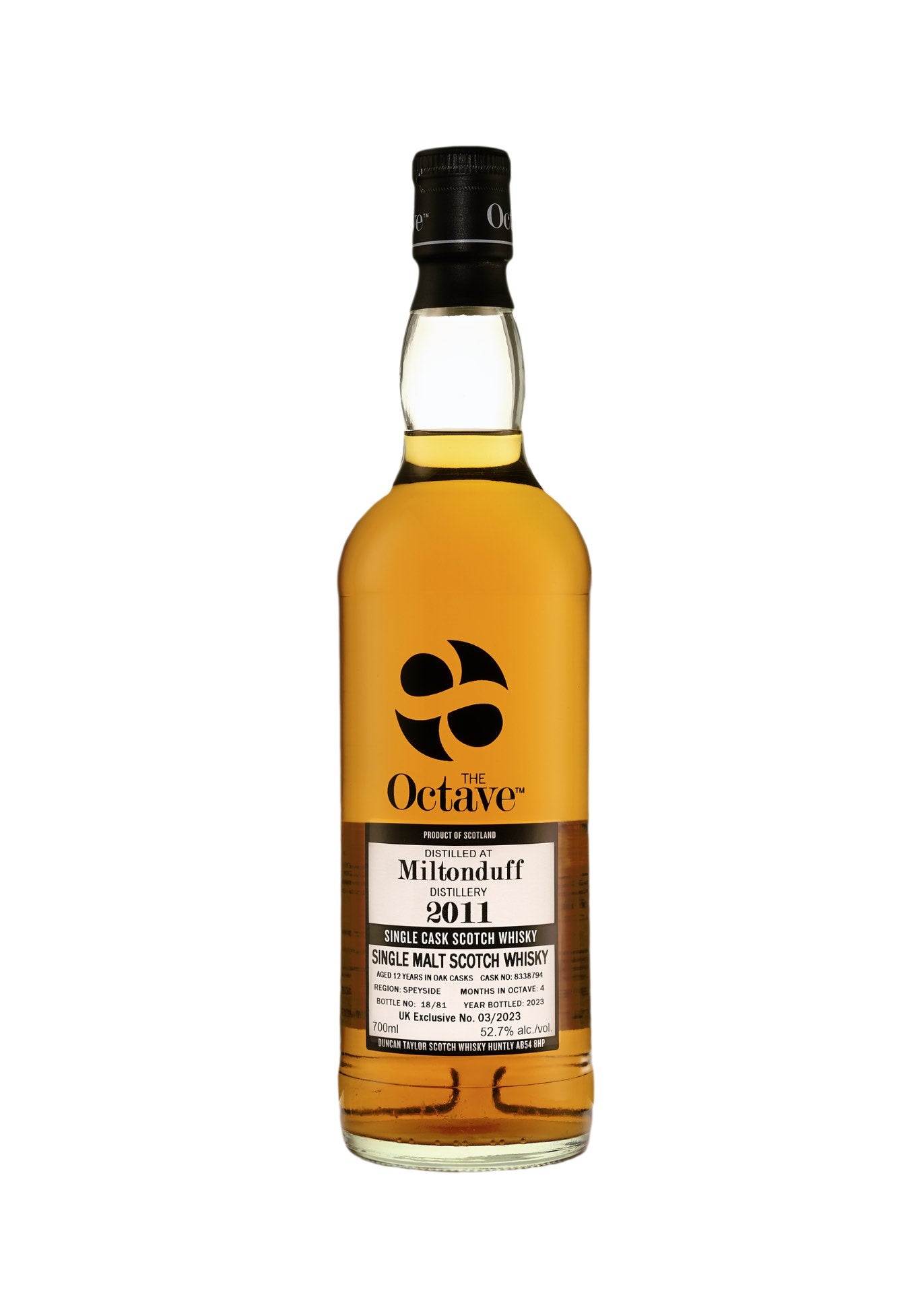 Duncan Taylor Octave 2011 Miltonduff 12 Year Old