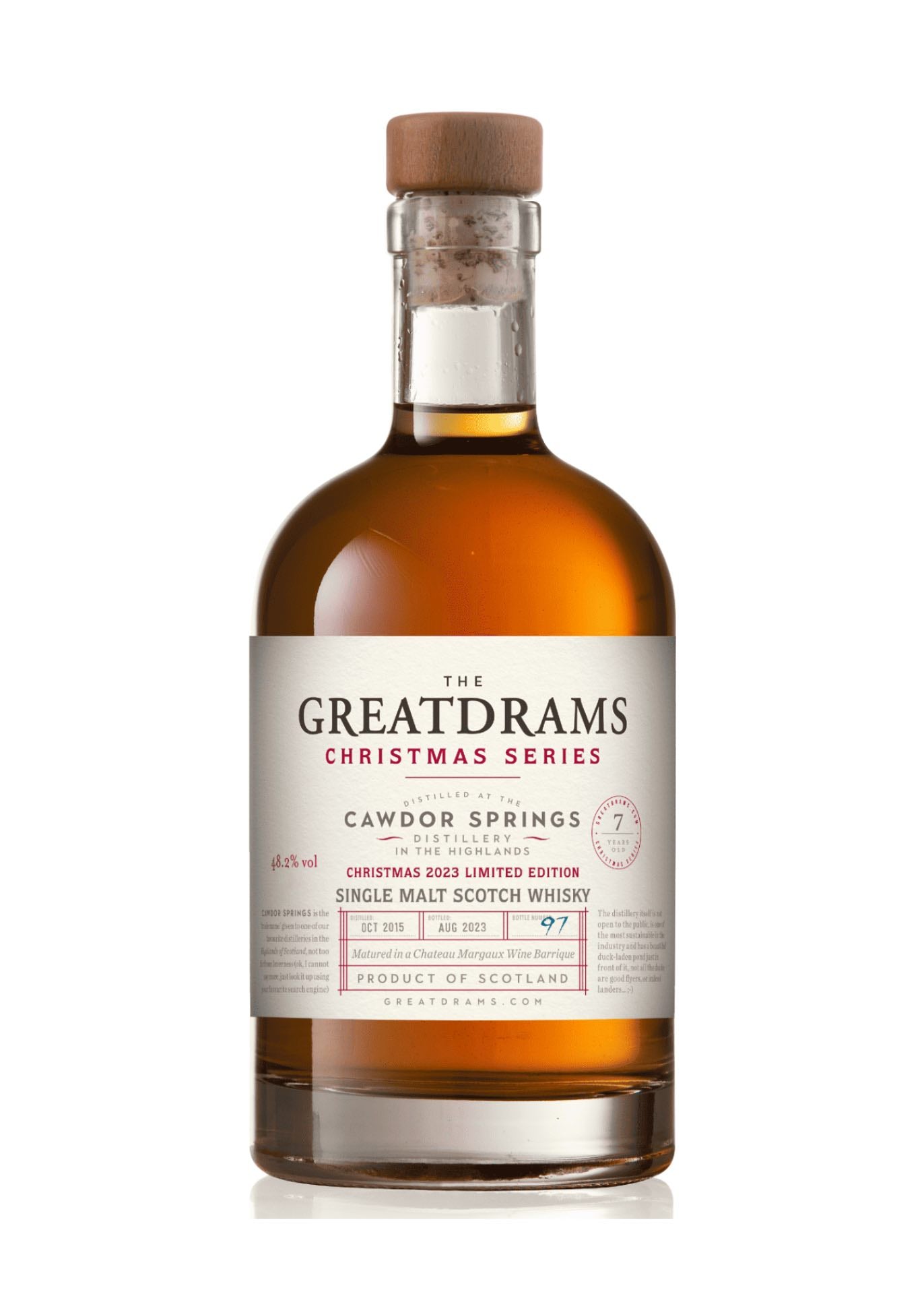 GreatDrams Cawdor Springs 7 Year Old Red Wine Cask