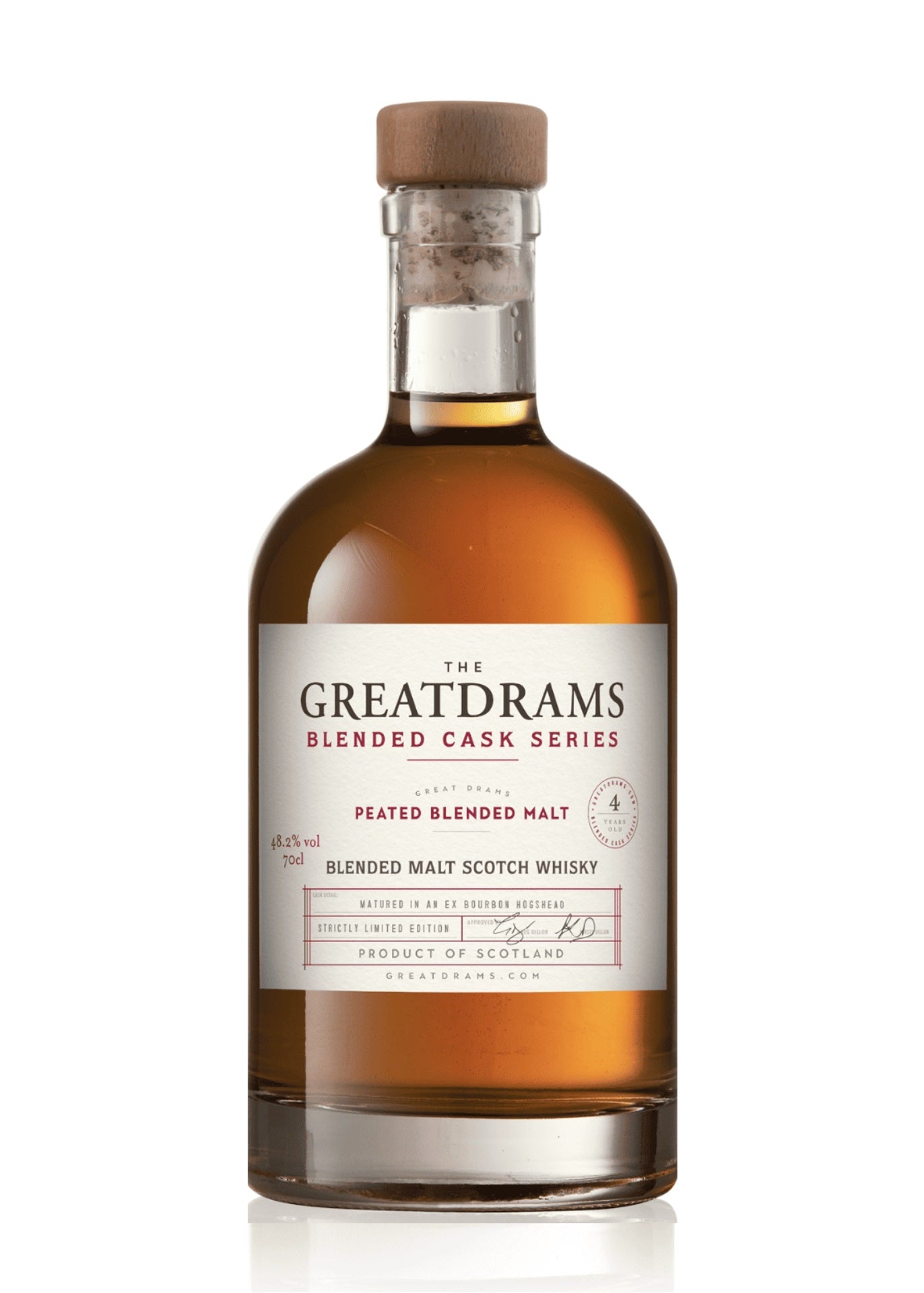 GreatDrams Peated Blended Malt 4 Year Old