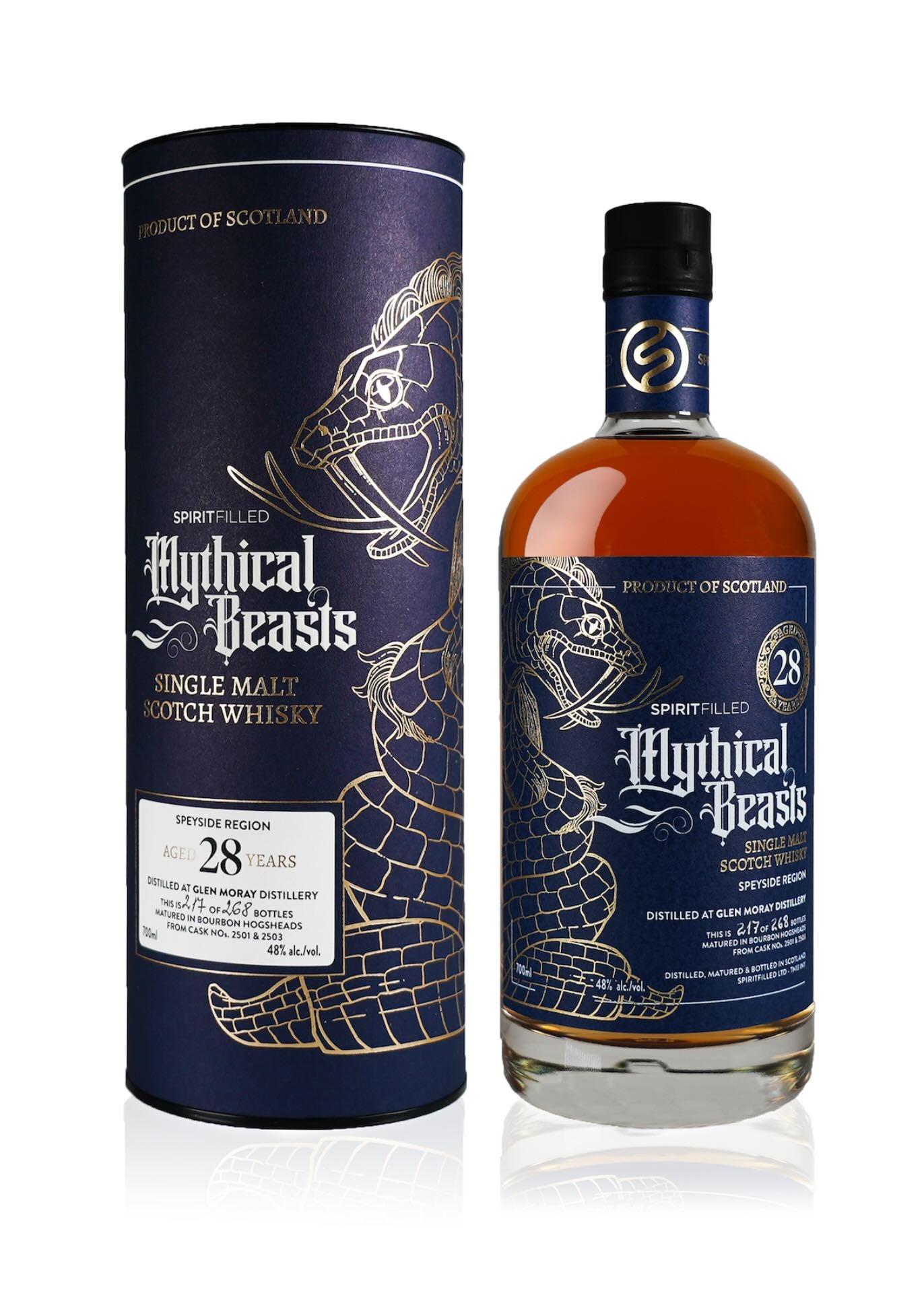 Spiritfilled Mythical Beasts Glen Moray 28 Year Old