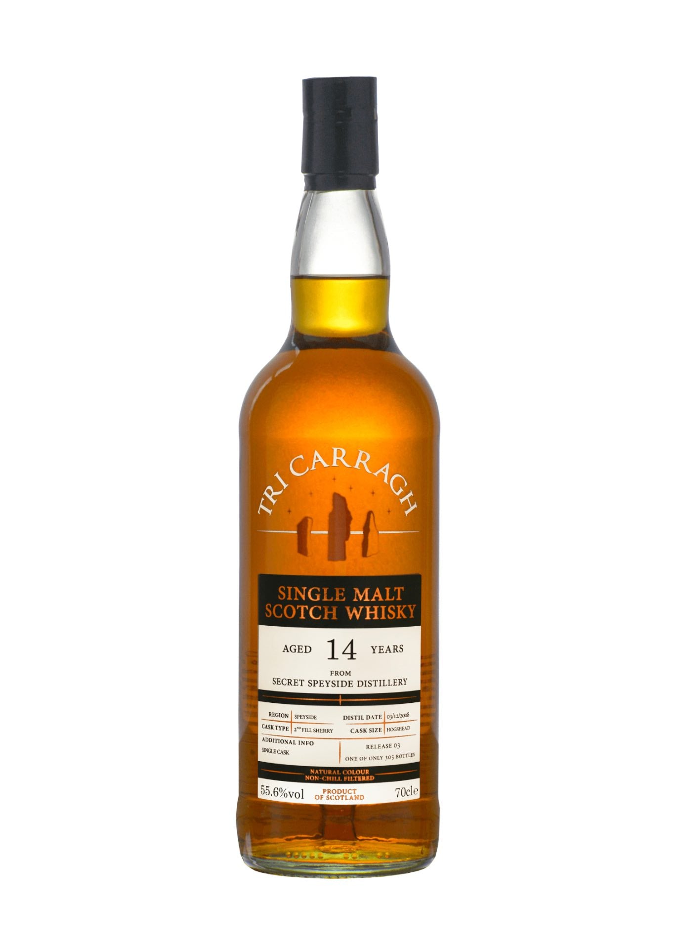 Tri Carragh Secret Speyside 14 Year Old Sherry Hogshead