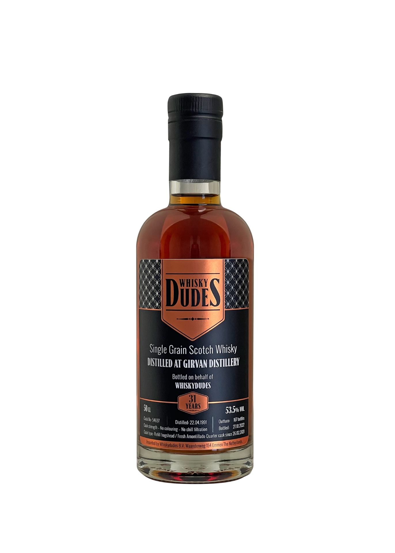 WhiskyDudes Girvan 31 Year Old Amontillado Quarter Cask