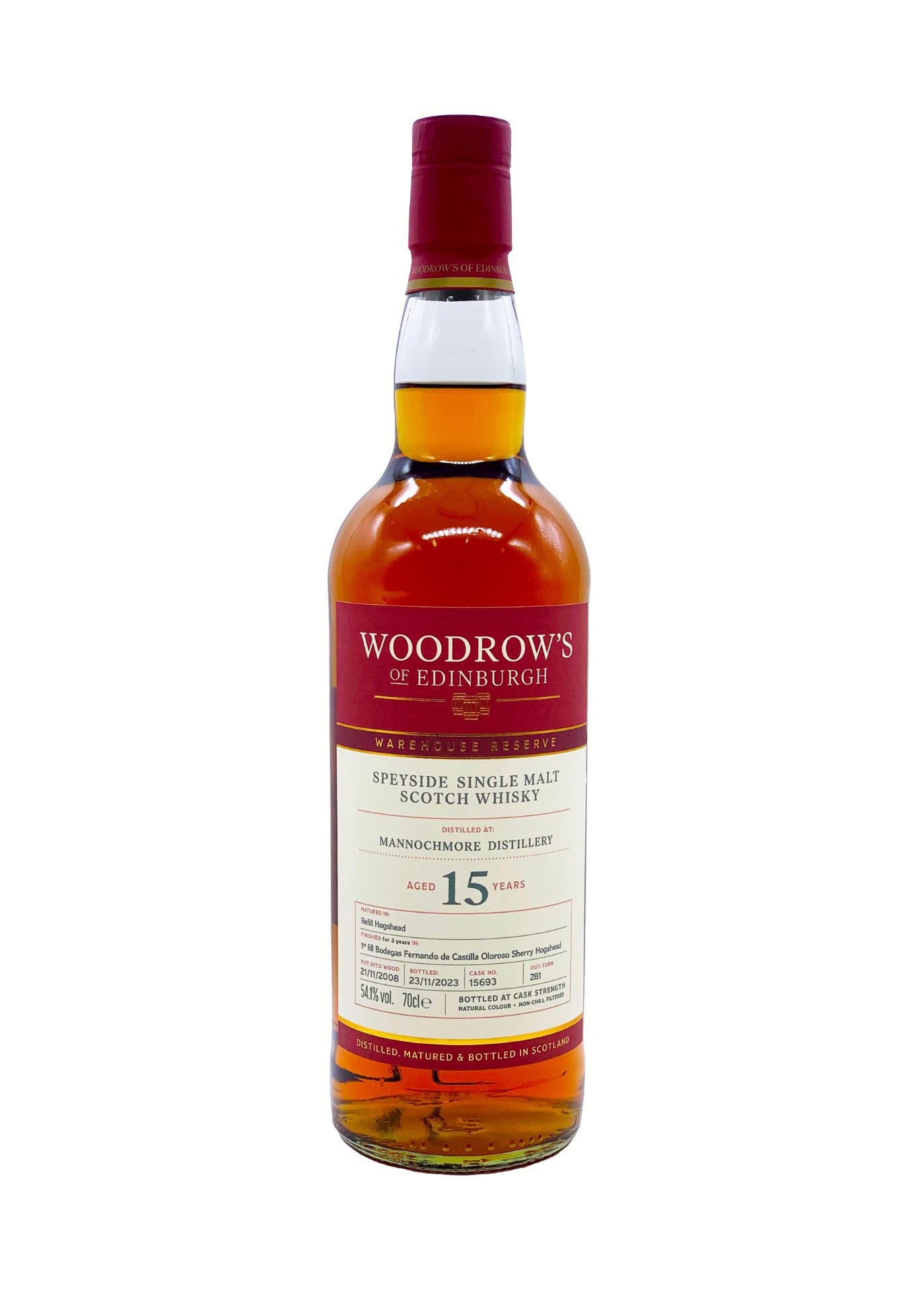 Woodrow's Mannochmore 15 Year Old
