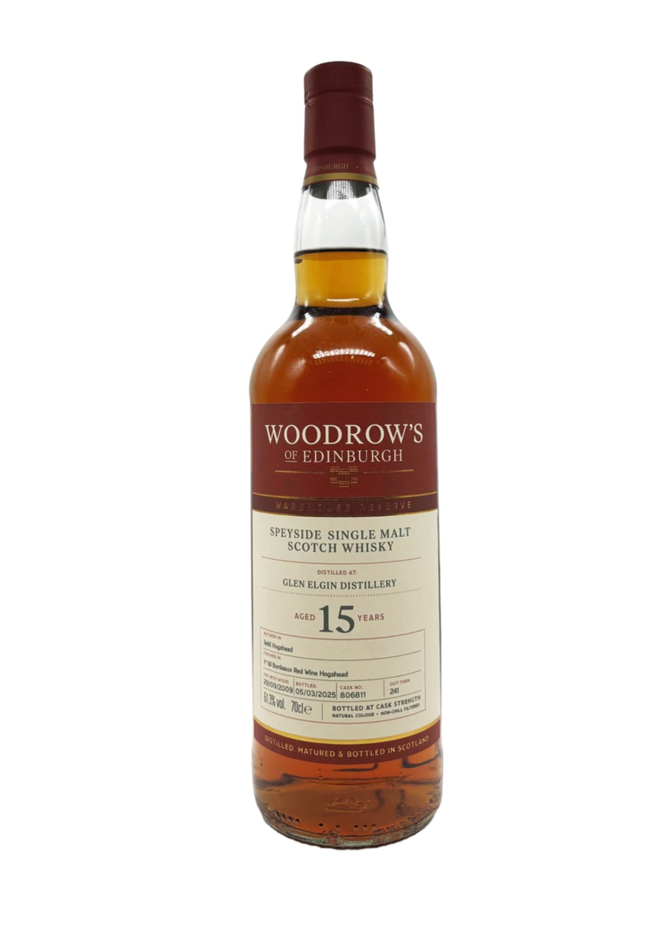 Woodrow's Glen Elgin 15 Year Old