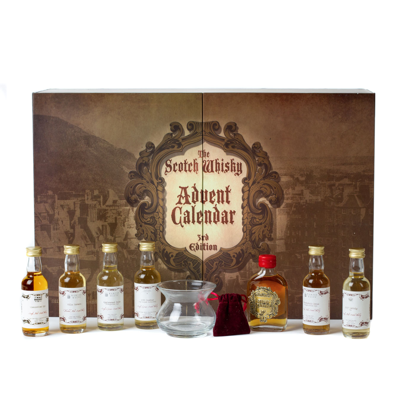 Premium Whisky Advent Calendar from Secret Spirits with whisky bottles