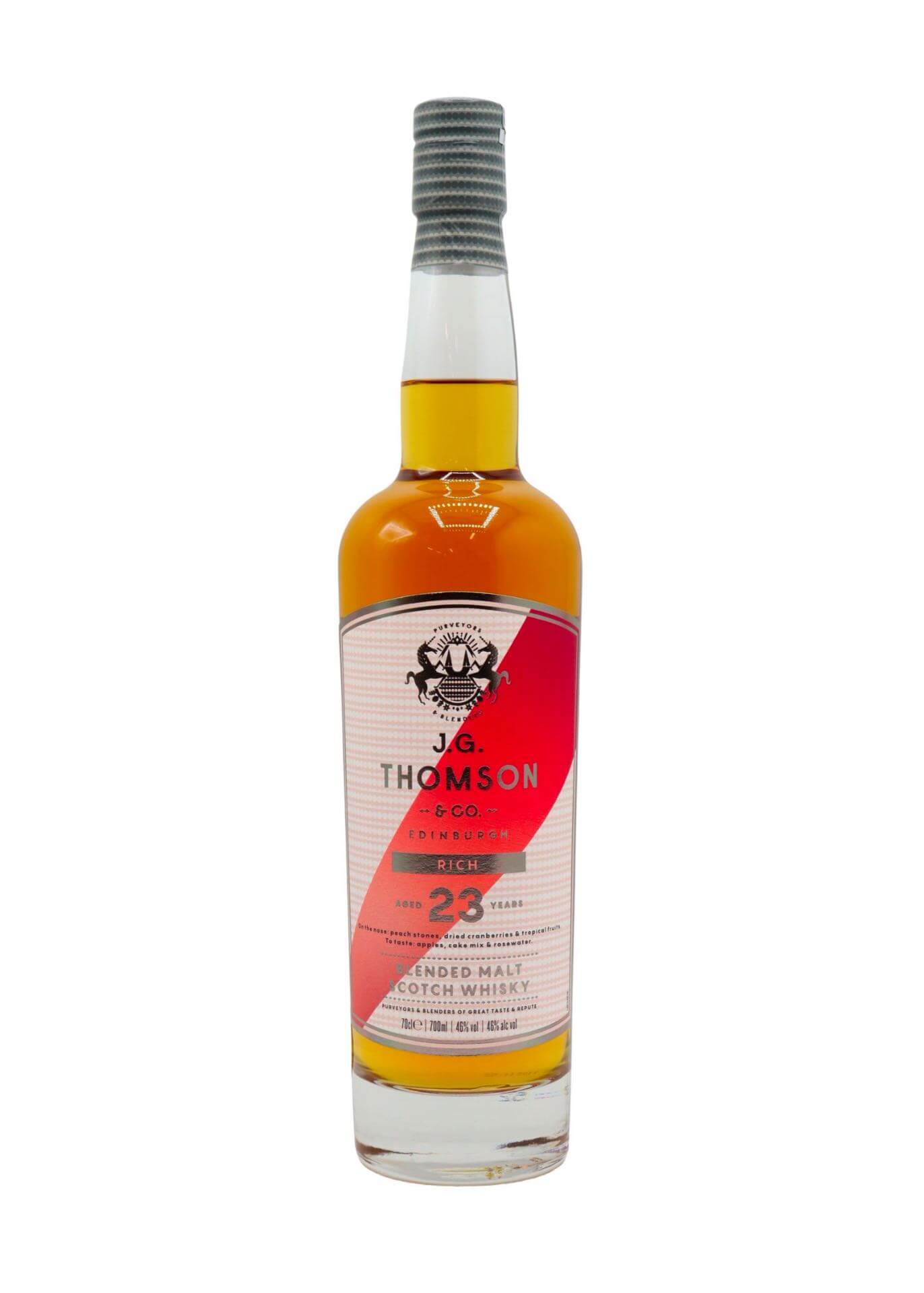 JG Thomson Rich 23 Year Old Blended Malt Scotch Whisky