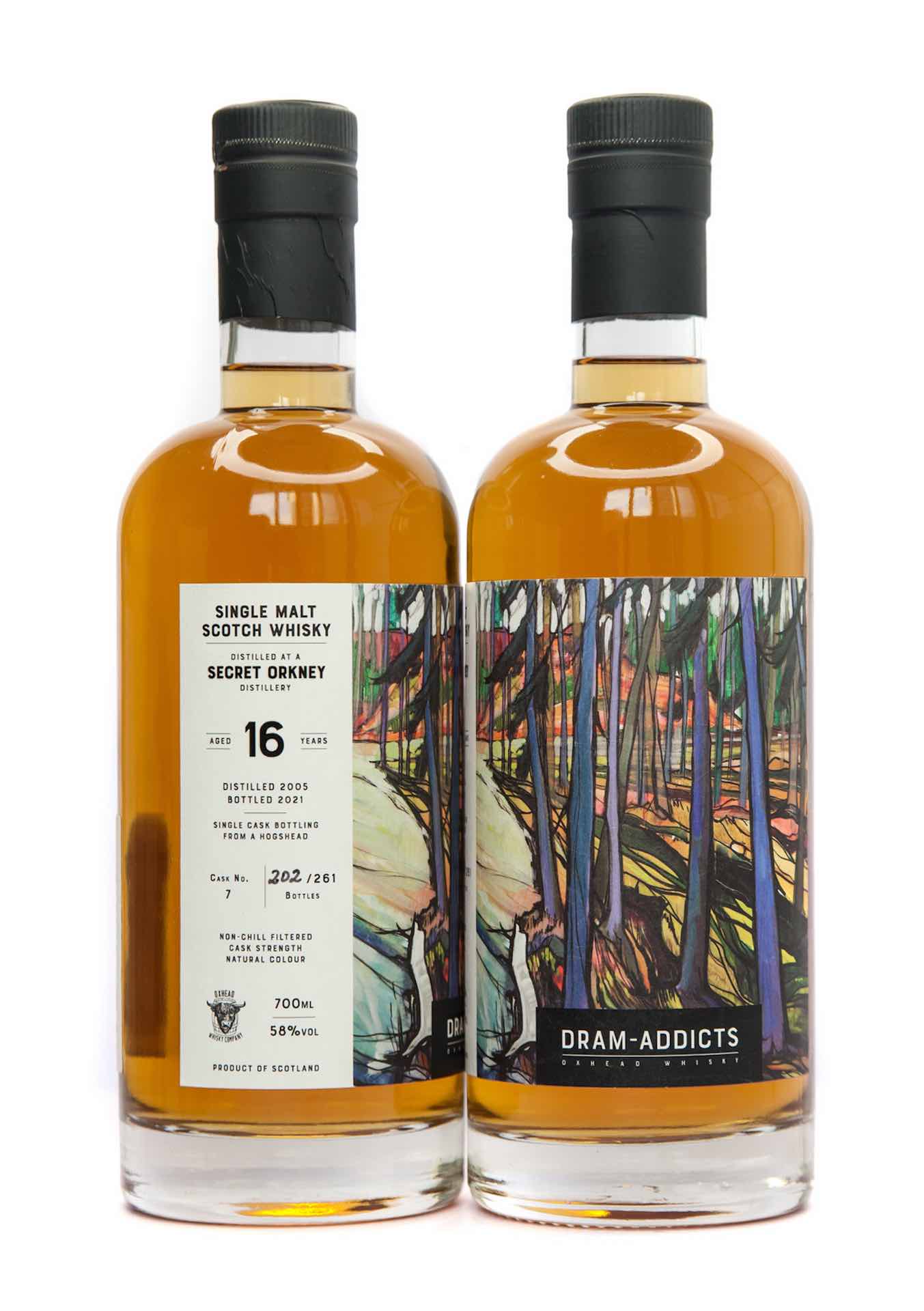 Oxhead Dram-Addicts: Secret Orkney 16 Year Old Single Cask Whisky