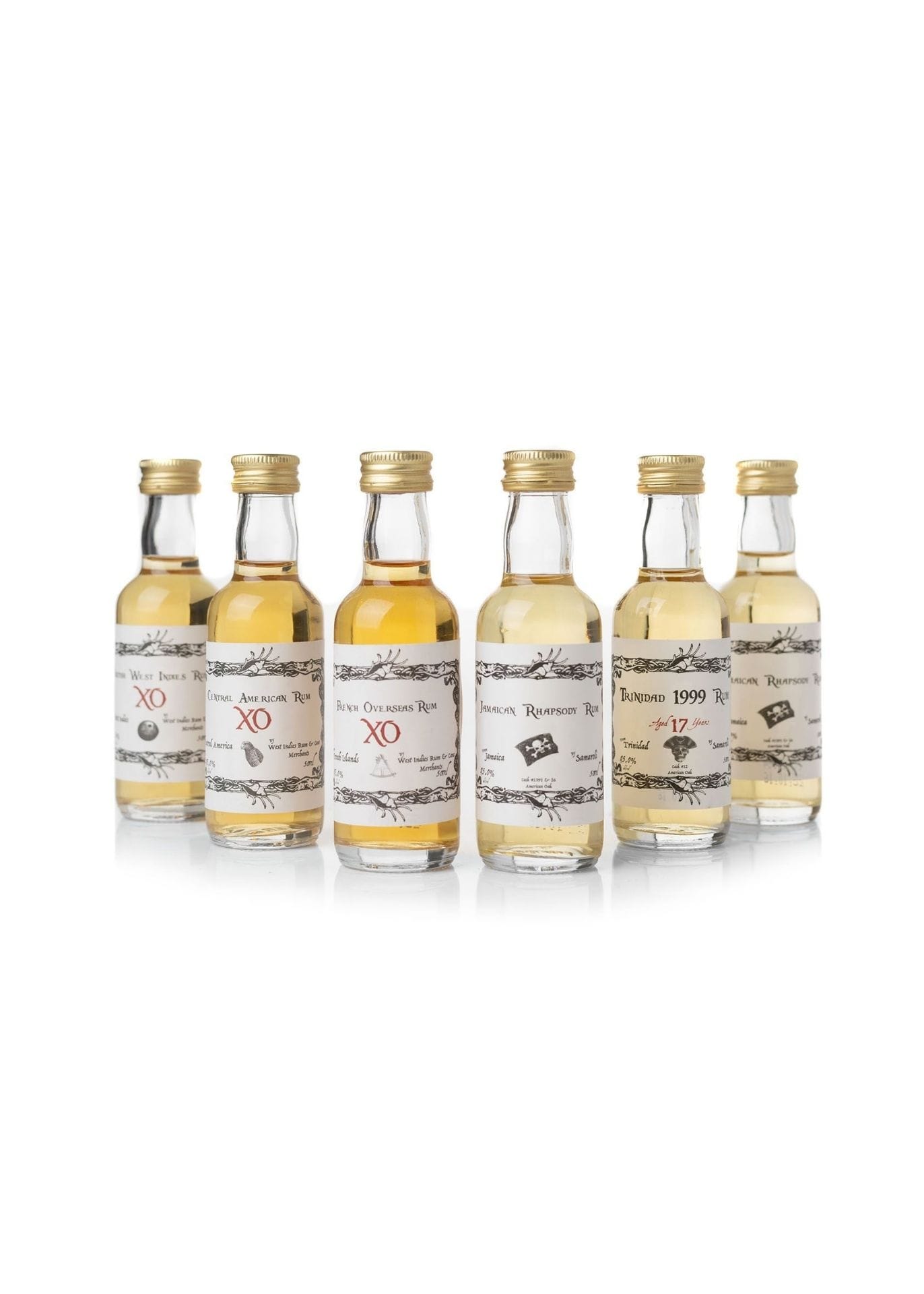 Premium rum tasting set with six of the best rums to sample