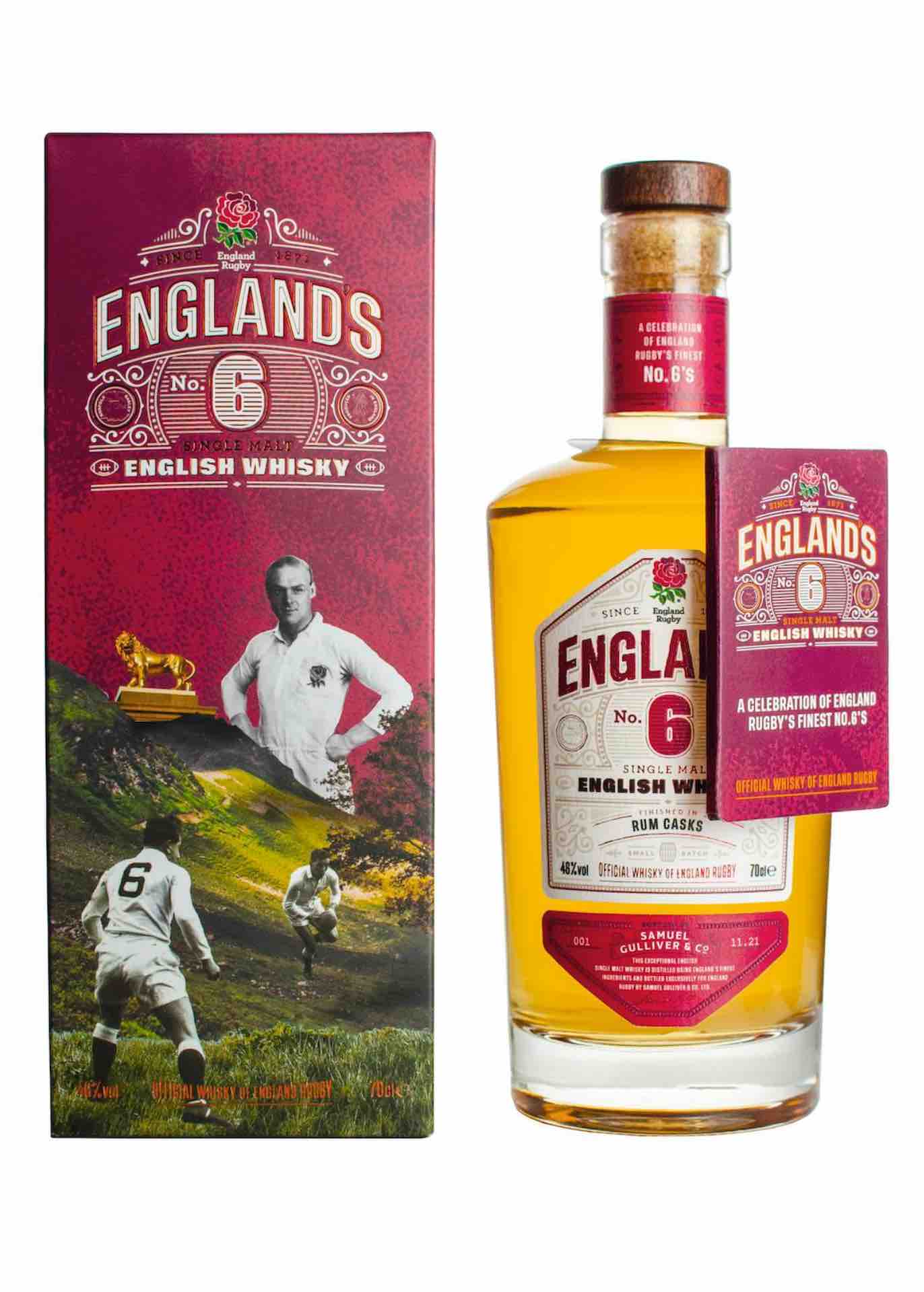 Samuel Gulliver's England’s No.6, Official Rugby Whisky