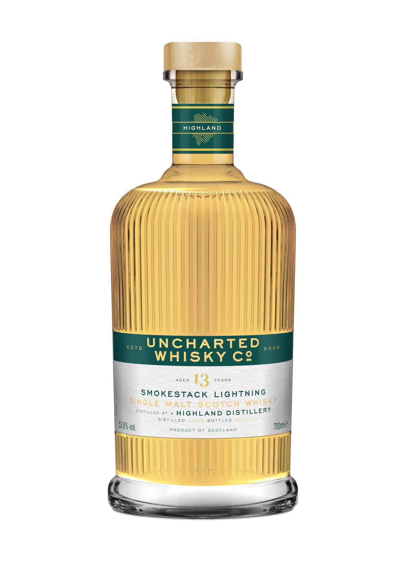 Uncharted Whisky Co, Smokestack Lightning, Peated Highland Malt 13 Year Old