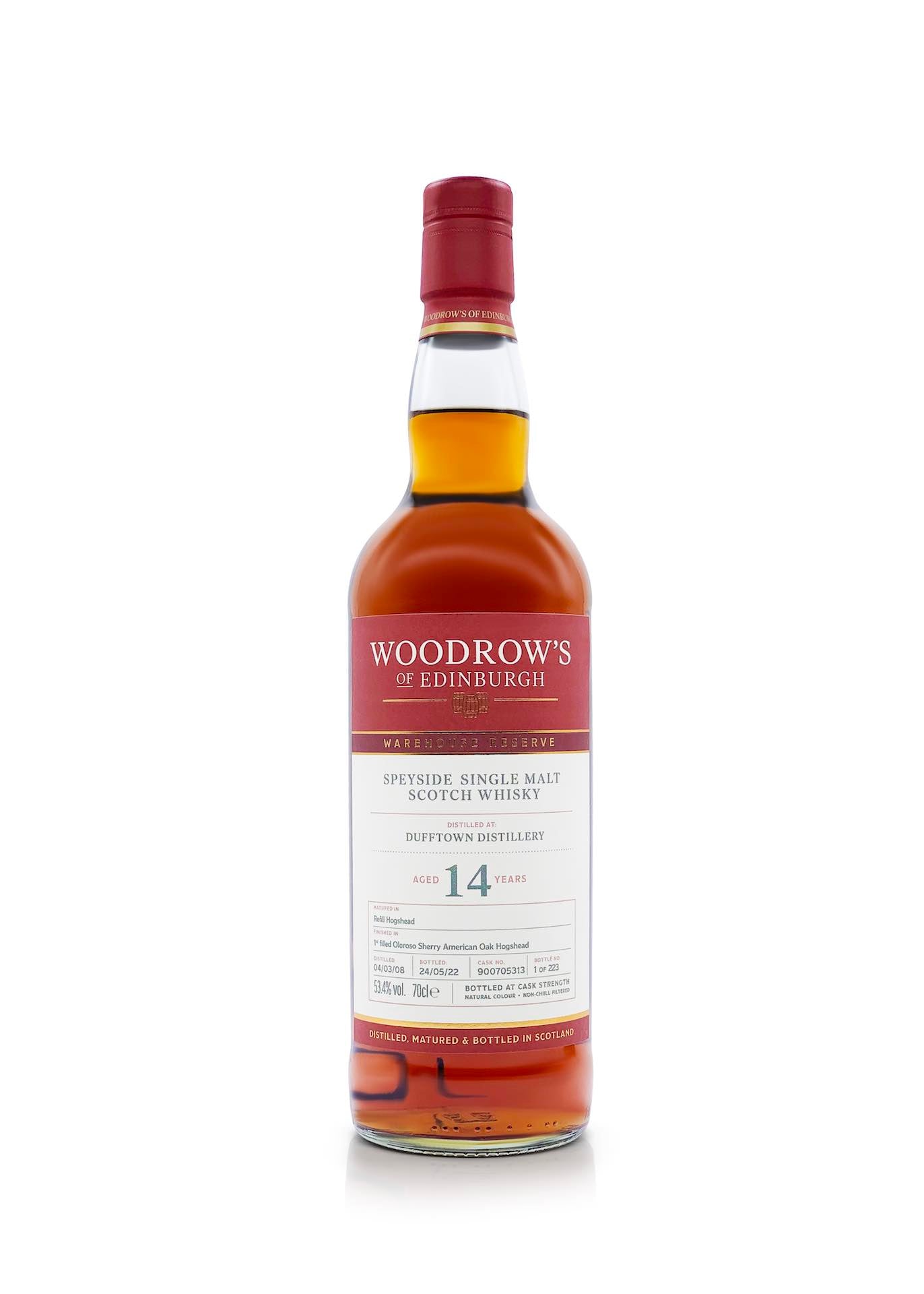 Woodrow's of Edinburgh Dufftown 14 Year Old Whisky