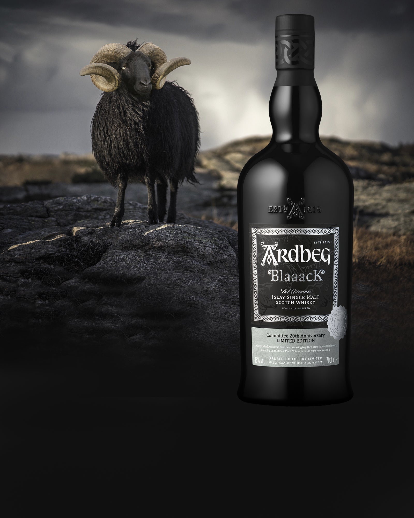 Ardbeg Blaaack Islay single malt scotch whisky