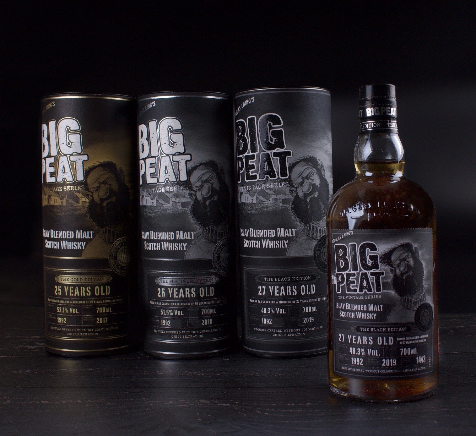 Big Peat Black Edition scotch whisky