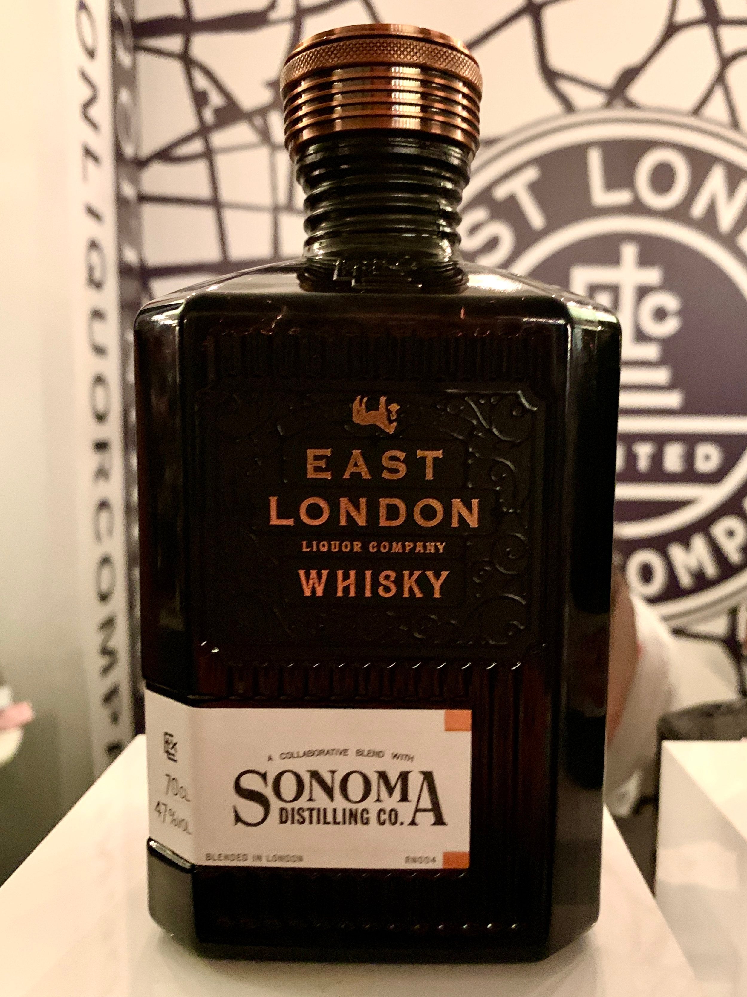 Three whiskies by East London Liquor Company