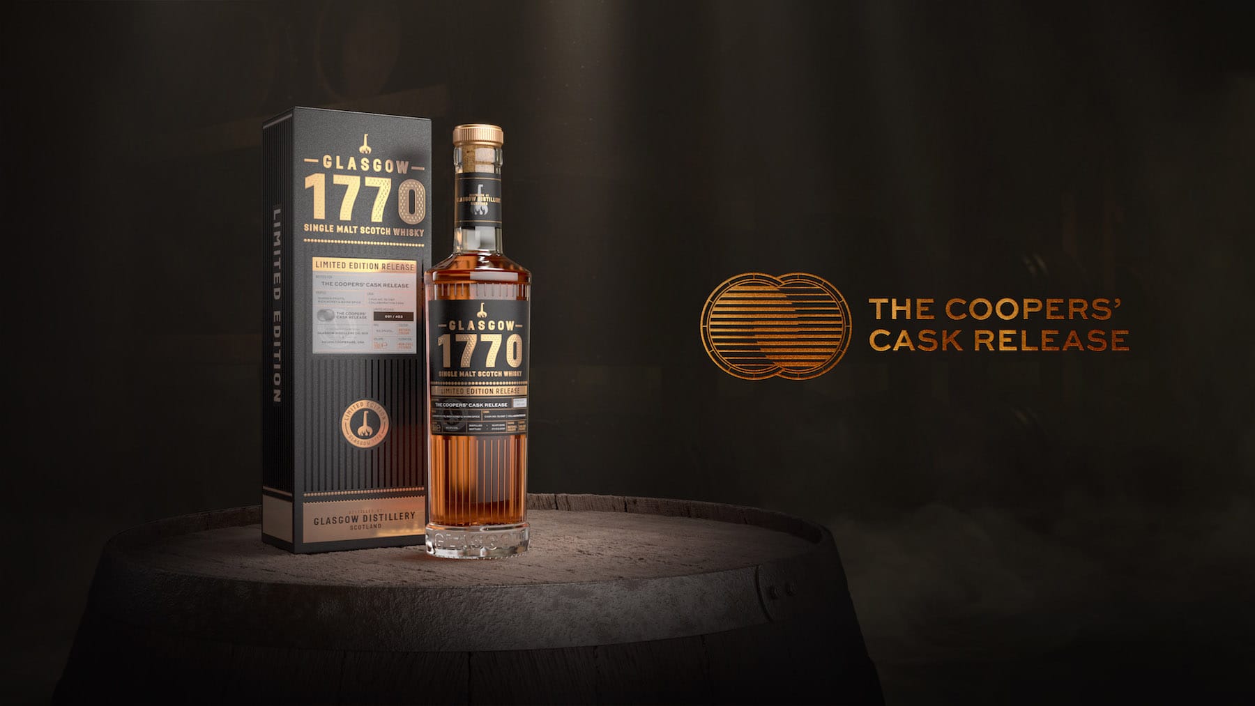 Glasgow Distillery 1770 The Coopers' Cask Release Single Cask Single Malt Scotch Whisky Tasting Notes Review