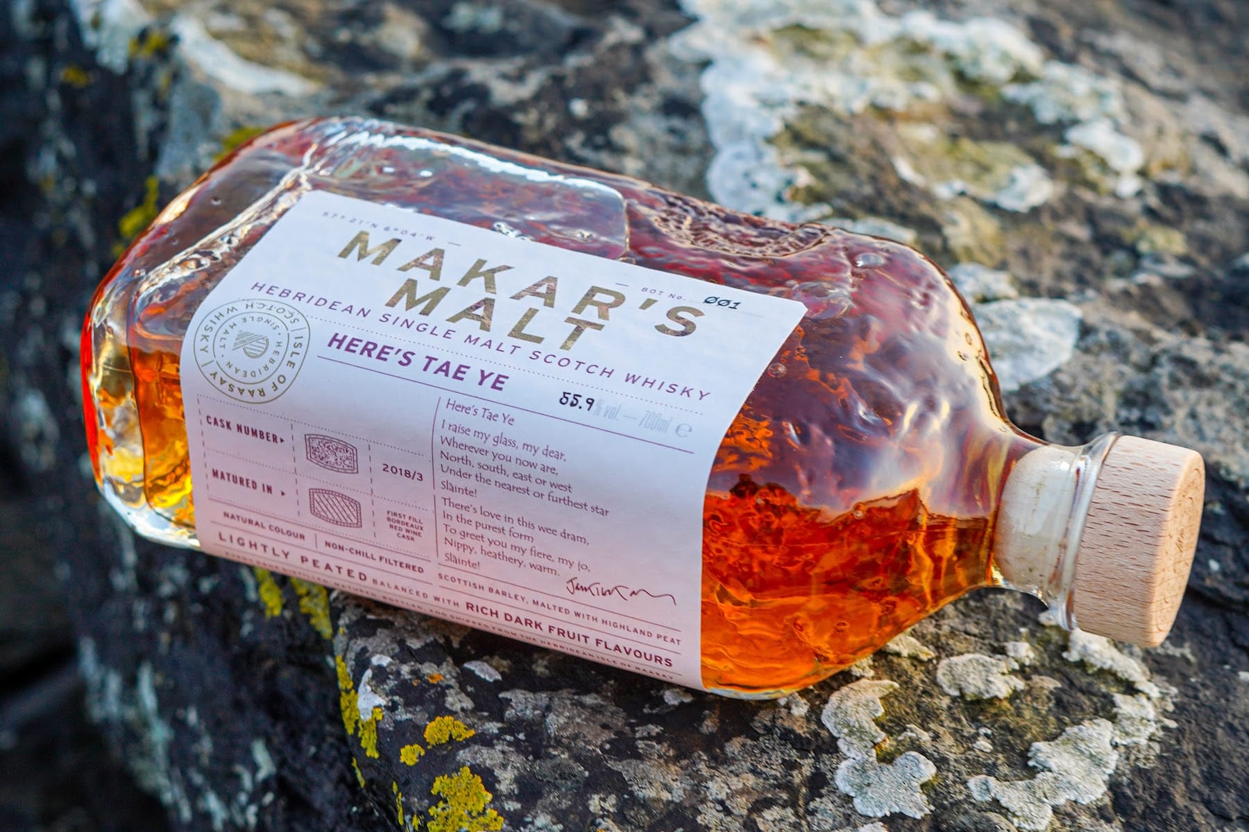 The Makar’s Malt is a single cask single malt Scotch whisky marking the end of celebrated Scottish poet Jackie Kay’s tenure as The Scots Makar of Scotland.