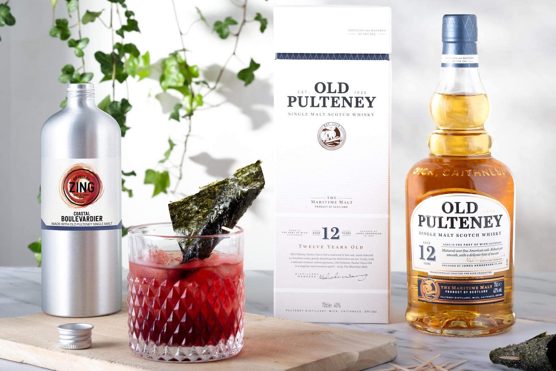 Old Pulteney and World of Zing create seaweed whisky cocktail