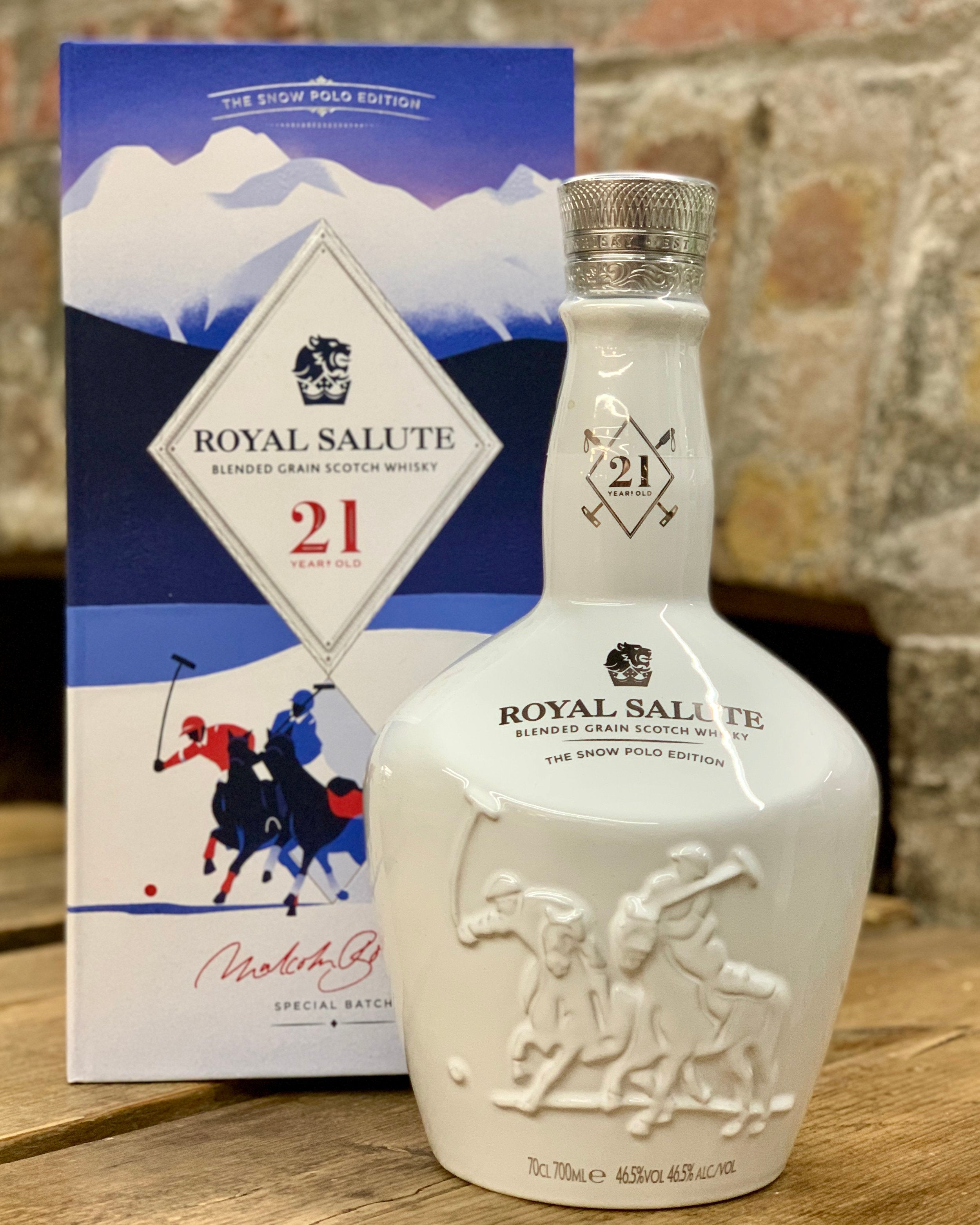 Royal Salute Snow Polo single grain scotch whisky