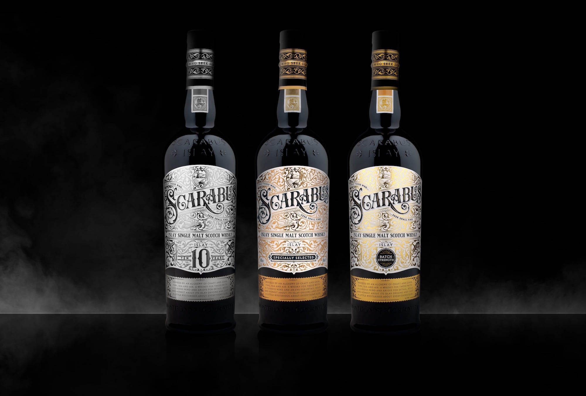 Scarabus 10 Year Old and Scarabus Batch Strength Islay Single Malt Scotch Whisky