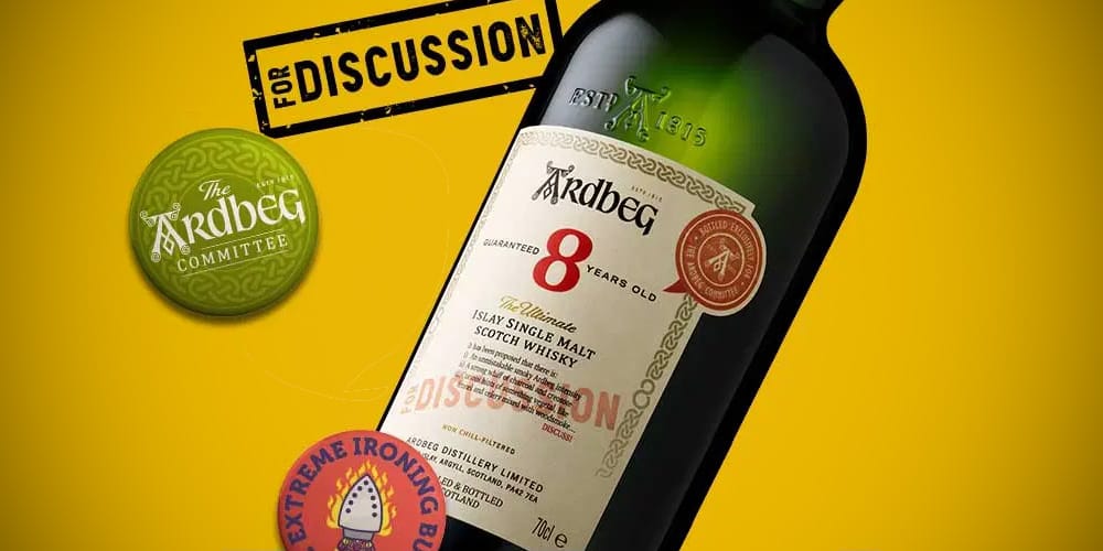 Ardbeg Distillery have announced a new Committee only whisky Ardbeg 8 Years Old 'For Discussion', a smokey ex-sherry Islay single malt.