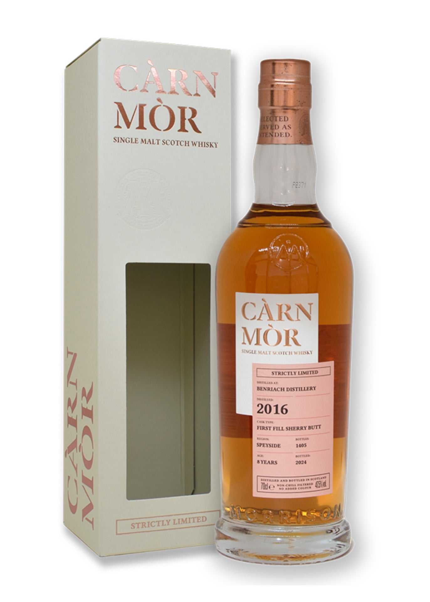 Càrn Mòr Benriach 2016 First Fill Sherry