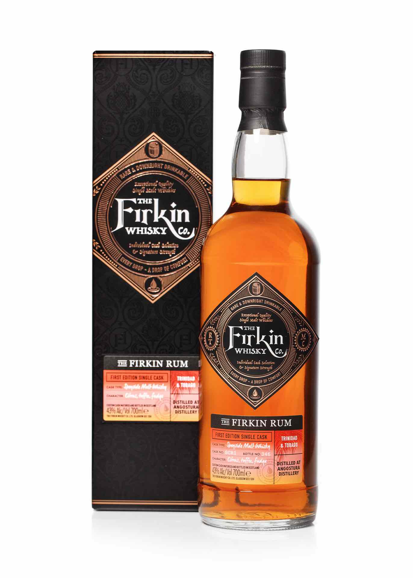 Firkin Rum: Angostura Rum in Custom Speyside Scotch Cask