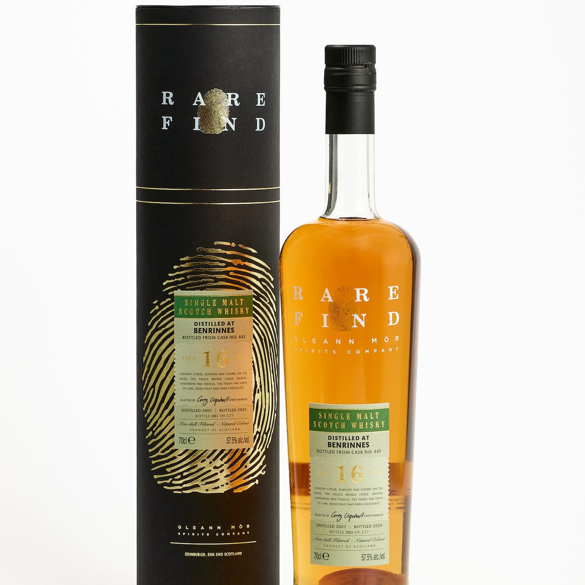 Gleann Mòr A Rare Find Benrinnes 16 Year Old Single Malt Scotch Whisky