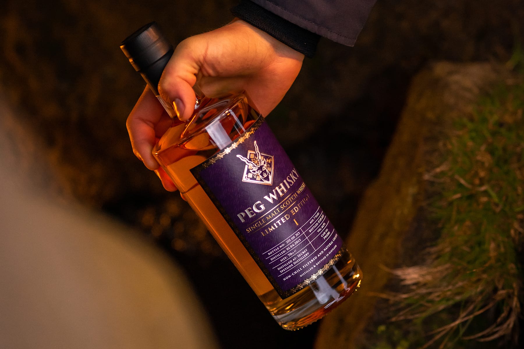 Peg Whisky Single Malt Scotch In The Woods