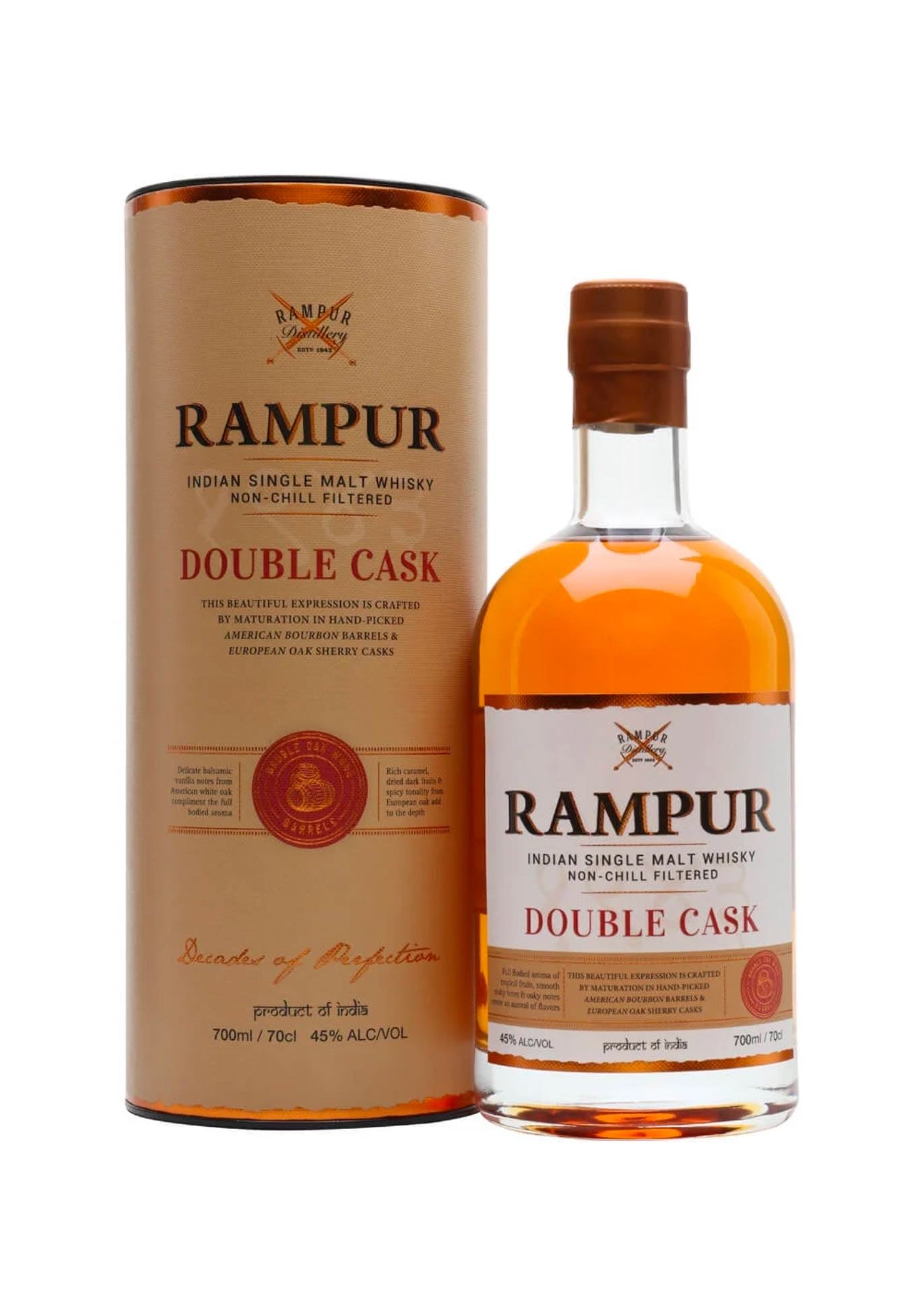拉姆普尔双桶印度单一麦芽威士忌，慈善拍卖