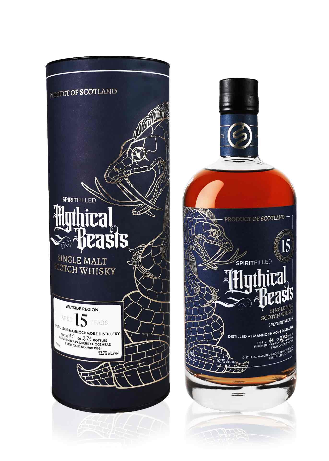 Spiritfilled Mythical Beasts Mannochmore 15 Year Old Whisky