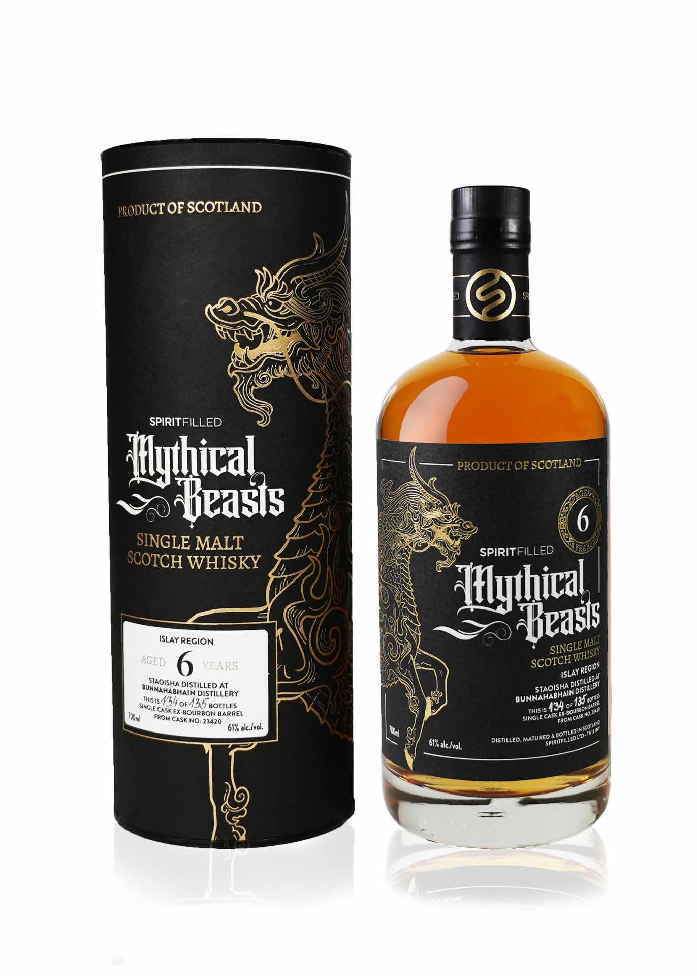 Spiritfilled Mythical Beasts Staoisha 6 Year Old Whisky