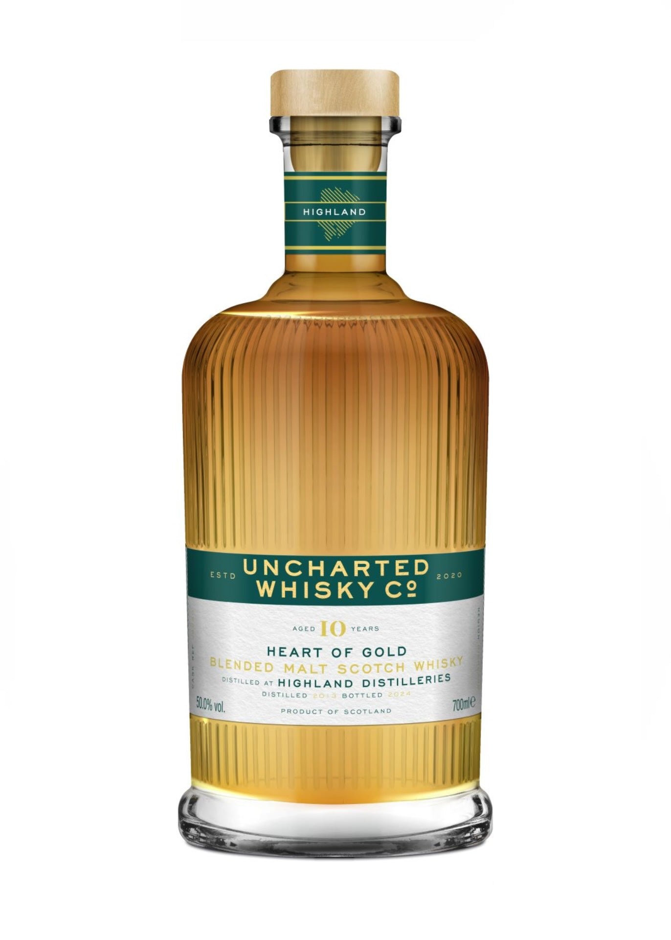 Uncharted Whisky, Heart Of Gold, Highland Blended Malt 10 Year Old