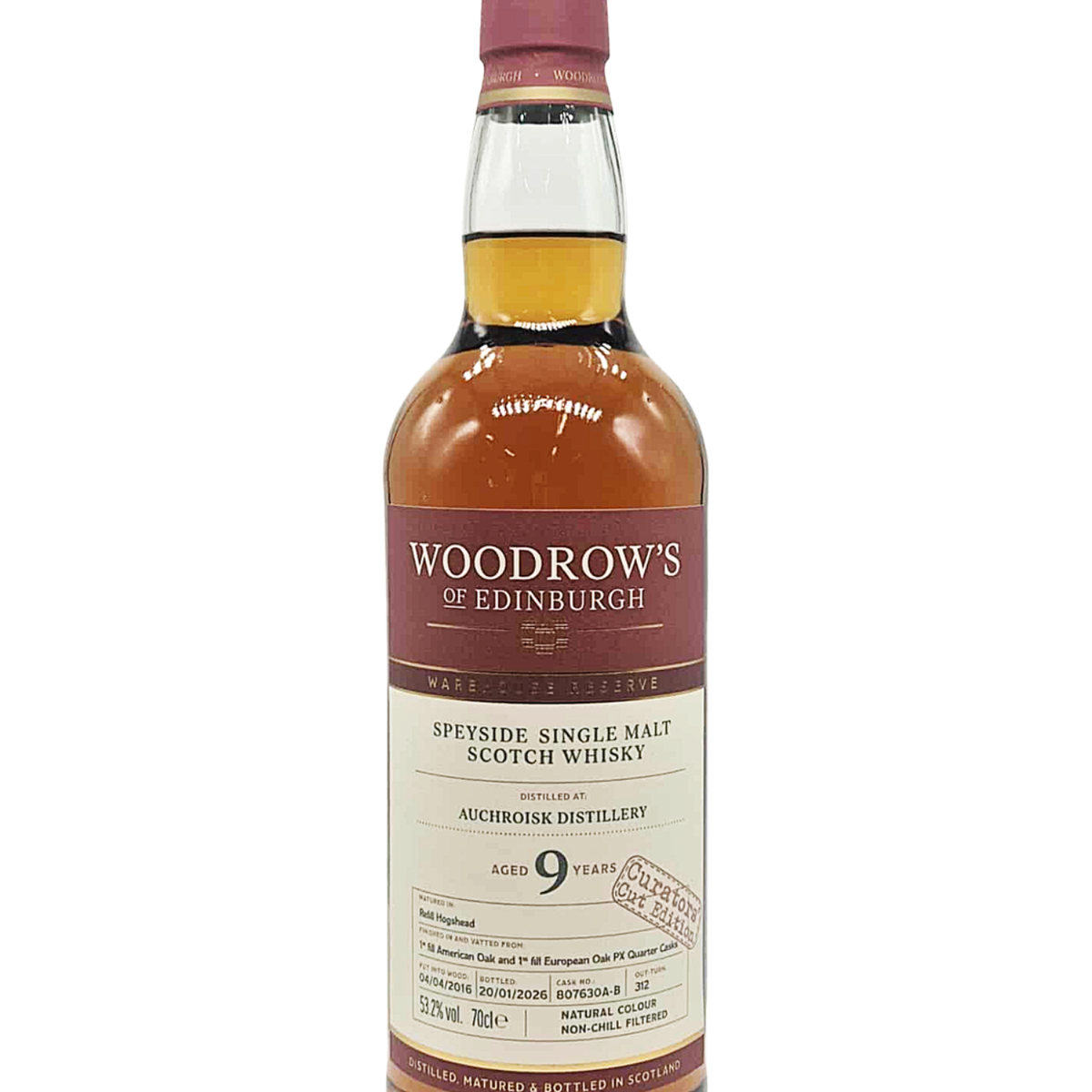 Woodrow's Auchroisk 9 Year Old