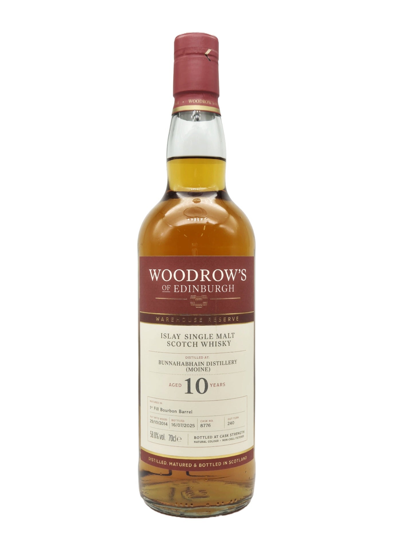 Woodrow's Bunnahabhain (Moine) 10 Year Old