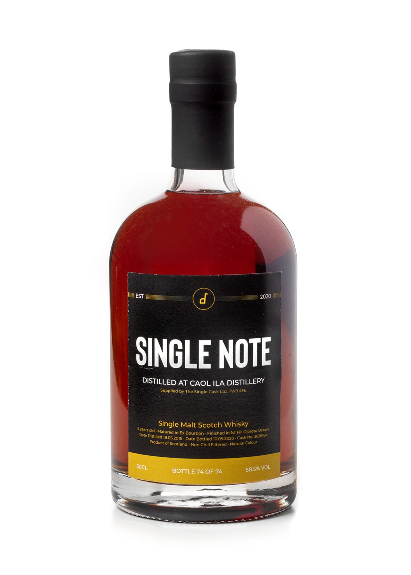 Caol Ila 5 Year Old Single Malt Scotch Whisky from Single Note