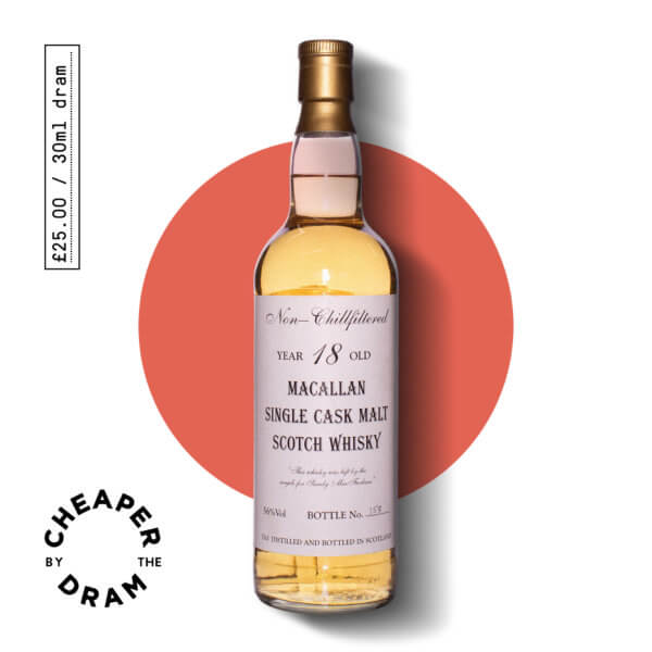 Cheaper By The Dram No.15, Macallan 1989 18 year old single malt scotch whisky, bottle
