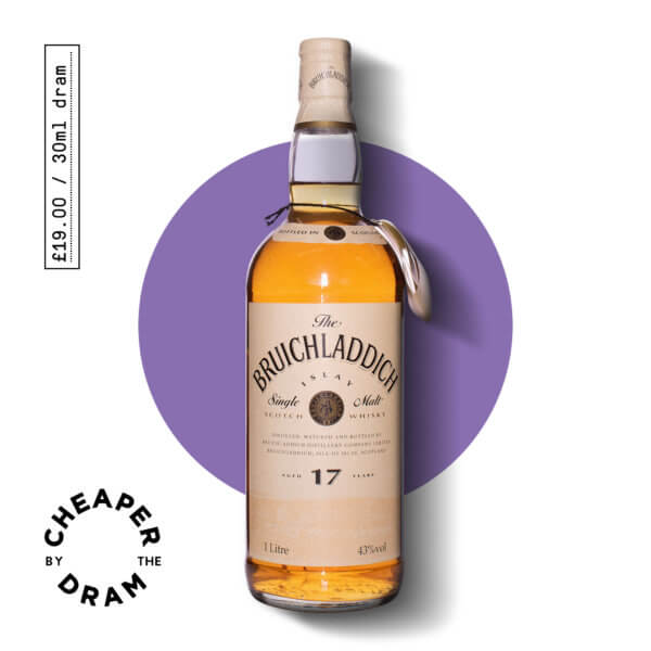 Cheaper By The Dram No.19, Bruichladdich 17 year old single malt scotch whisky, bottle
