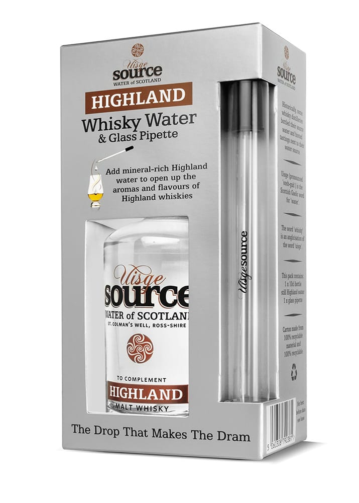 Uisge Source Highland Water Set For Whisky Tasting