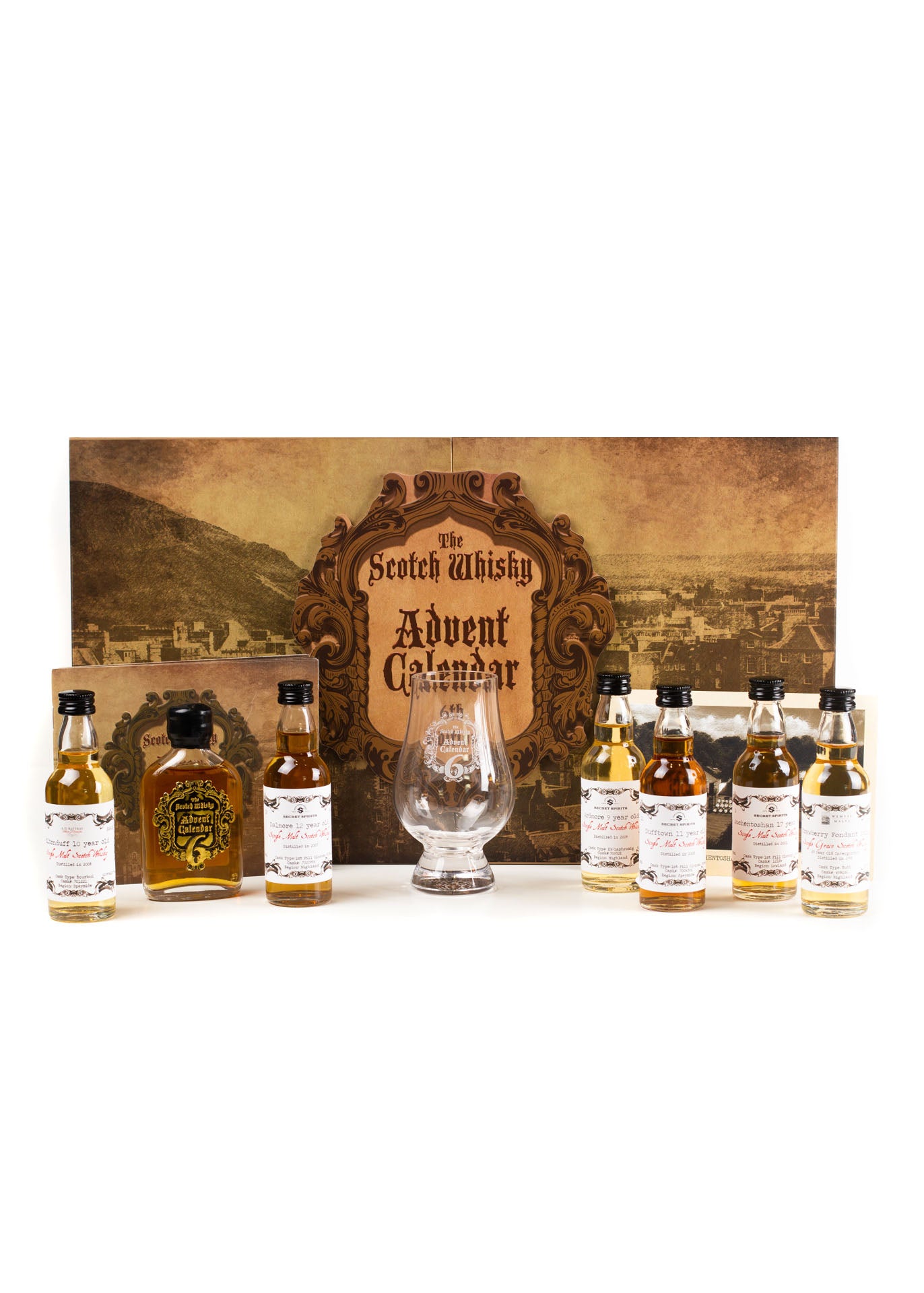 Secret Spirits 6th Edition Scotch Whisky Advent Calendar Tasting Set Box