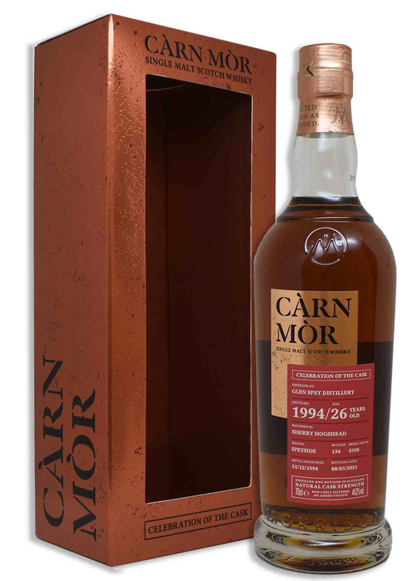 Càrn Mòr Glen Spey 1994 Sherry Hogshead single cask malt scotch whisky