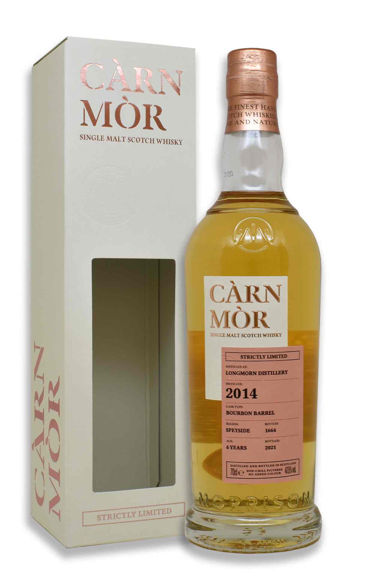 Càrn Mòr Longmorn 2014 Bourbon Barrel Single Malt Scotch Whisky