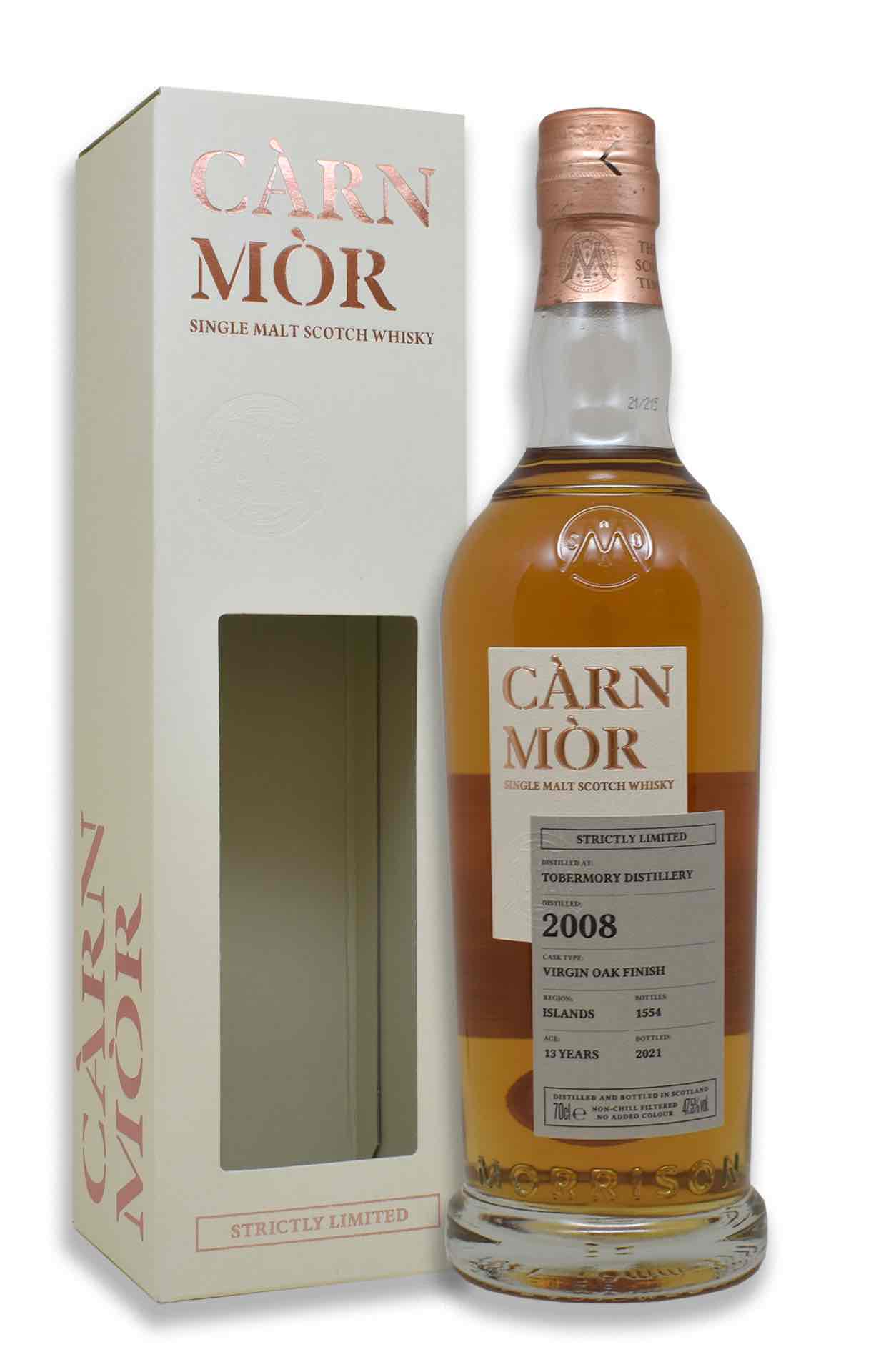 Càrn Mòr Tobermory 2008 Virgin Oak Finish Single Malt Scotch Whisky