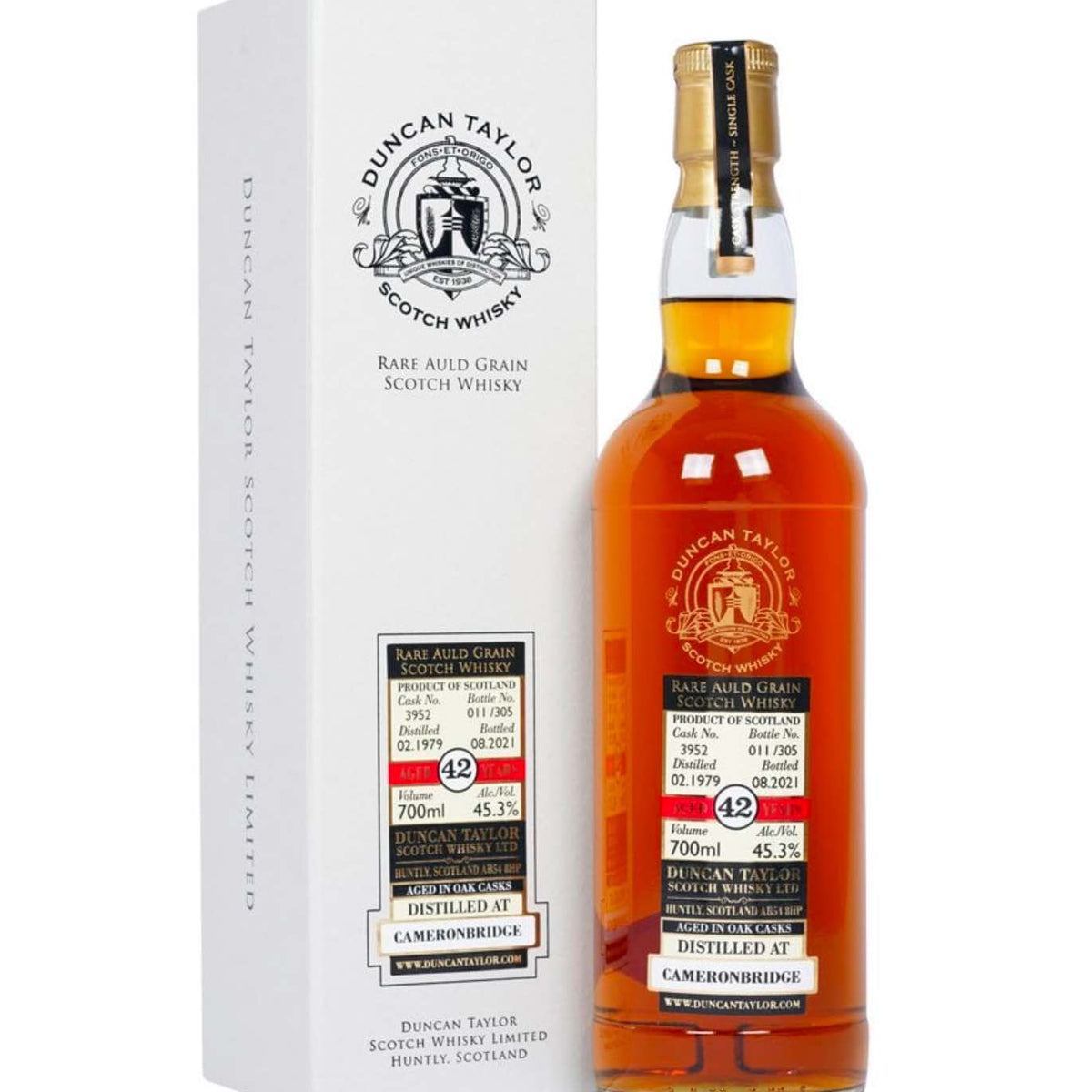 Duncan Taylor Rare Auld Grain 1979 Cameronbridge 42 Year Old