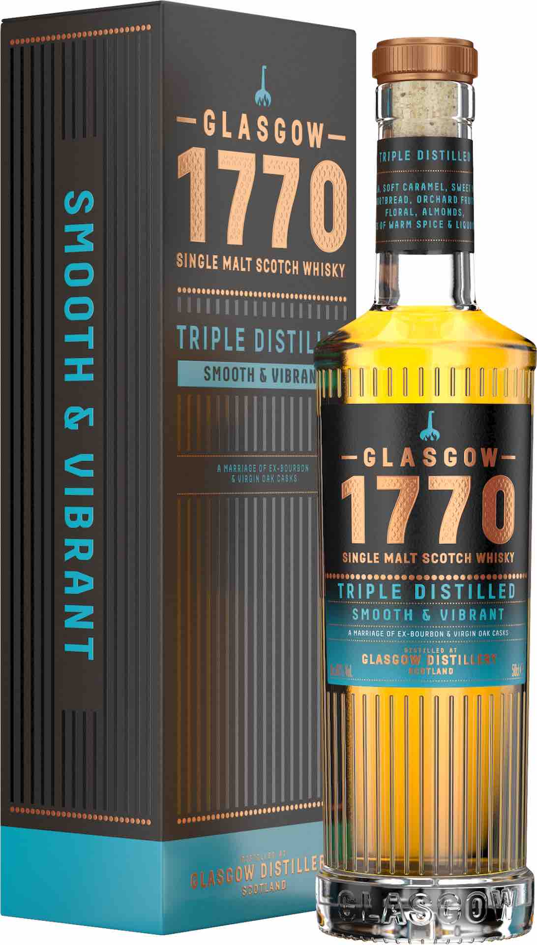 Glasgow Distillery 1770 Triple Distilled Single Malt Whisky