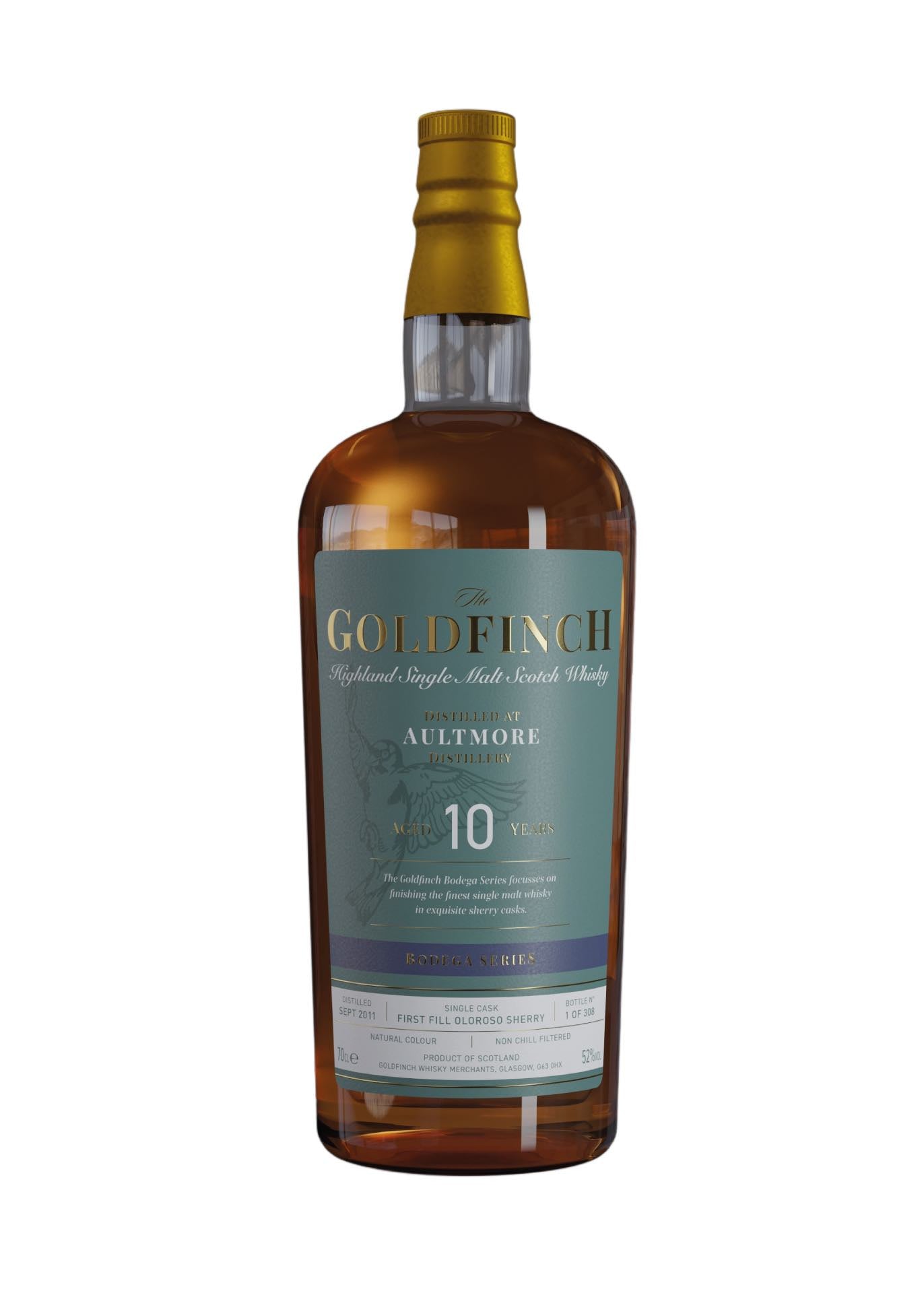 Goldfinch Aultmore 10 Year Old Single Cask Whisky