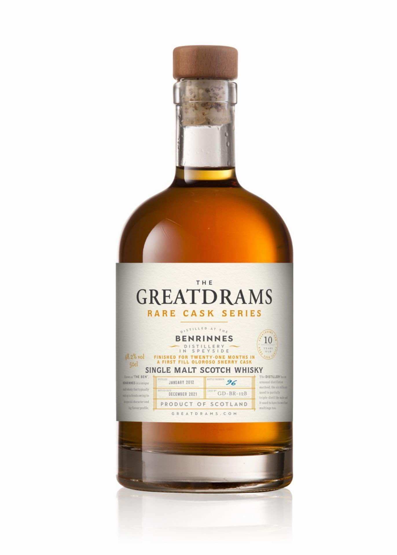 GreatDrams Benrinnes 9 Year Old Oloroso Sherry Cask