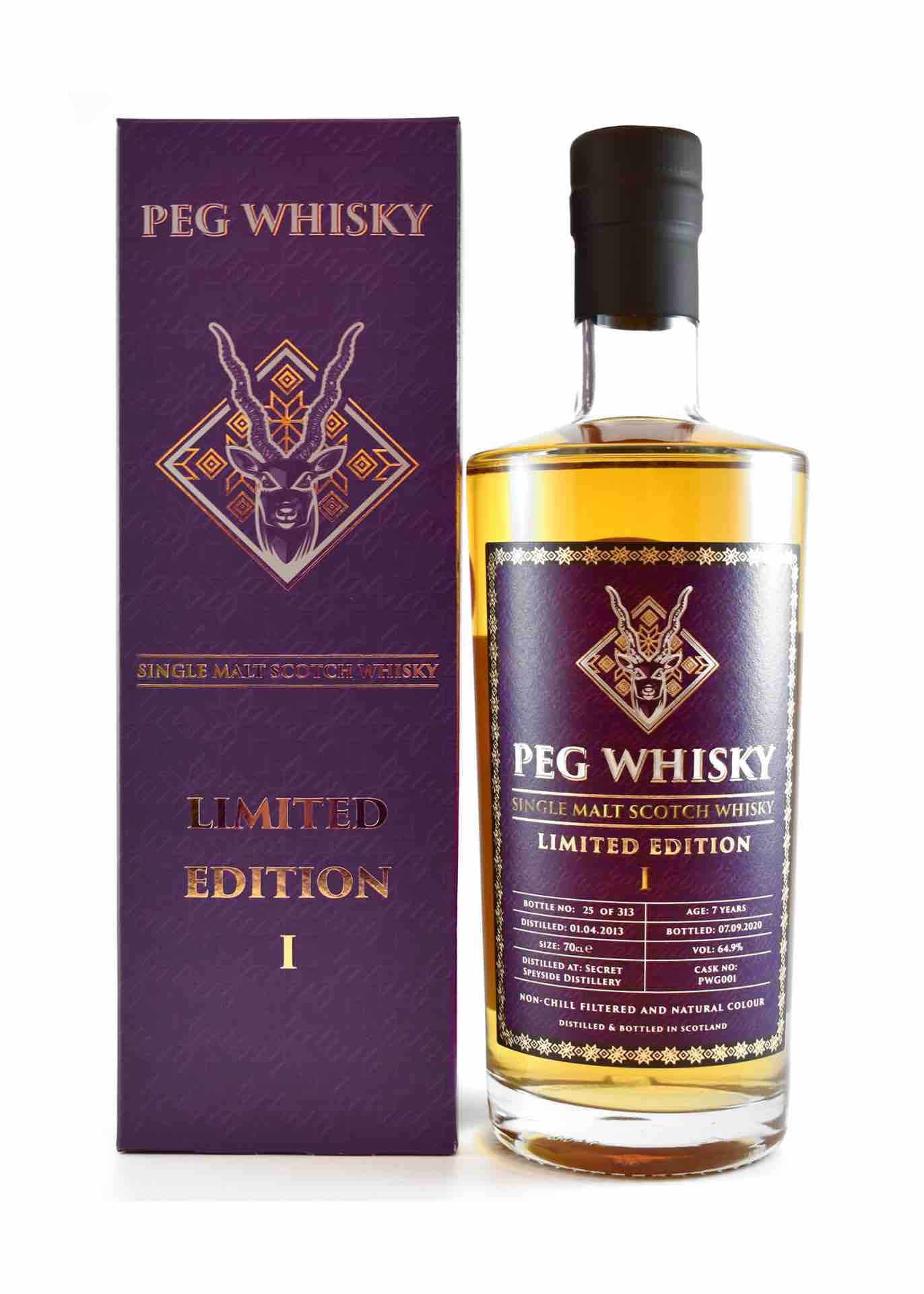 Peg Whisky Limited Edition I Secret Speyside 7 Year Old